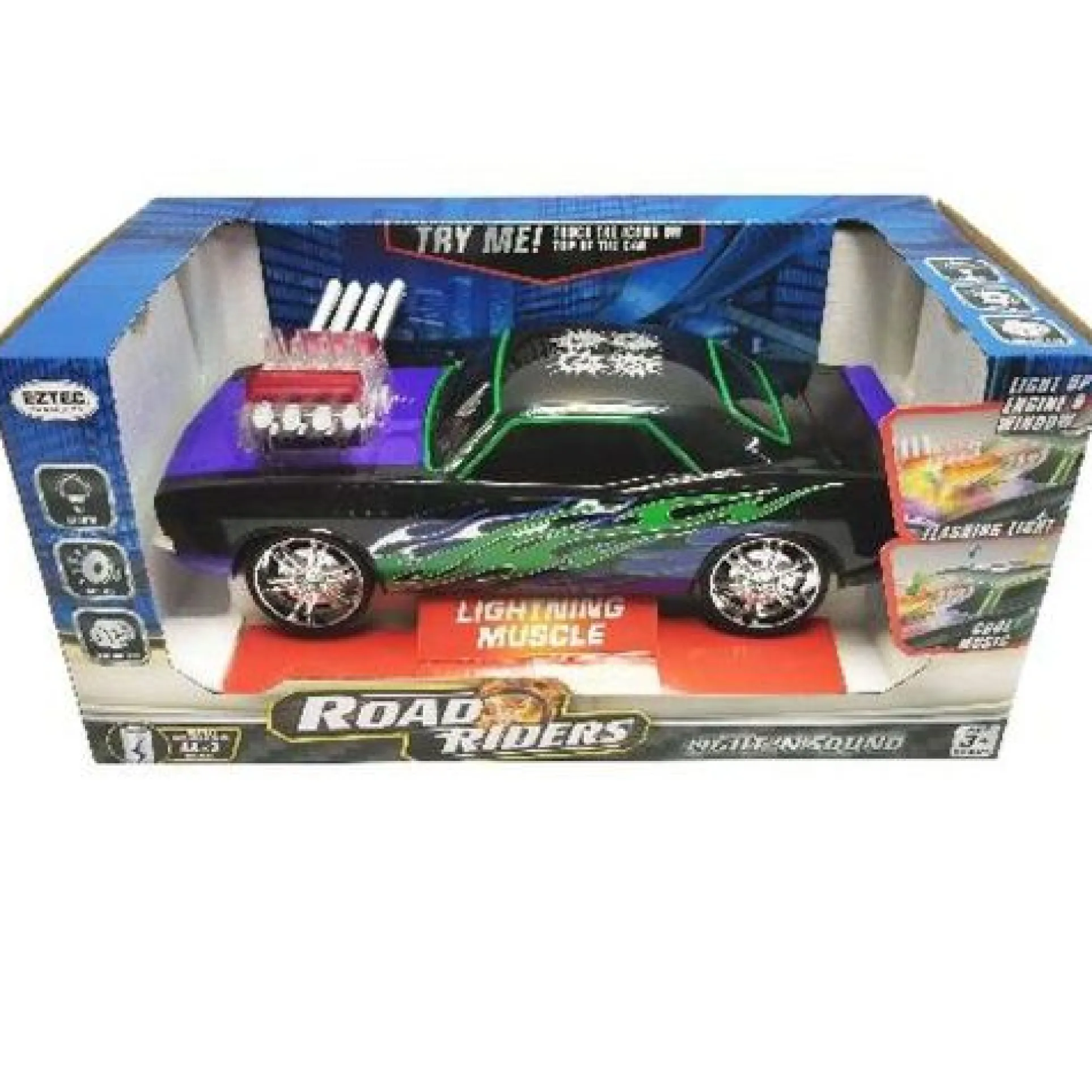 Road Riders Vibrant Lightning Muscle Diecast Car