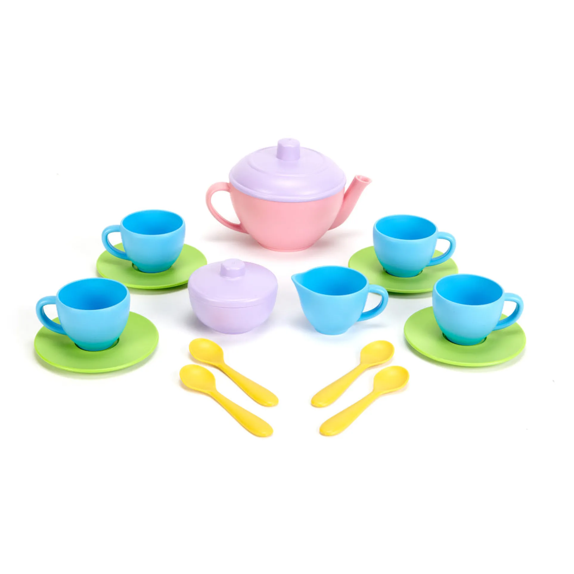 Green Toys Eco-Friendly Children's Tea Set Playset