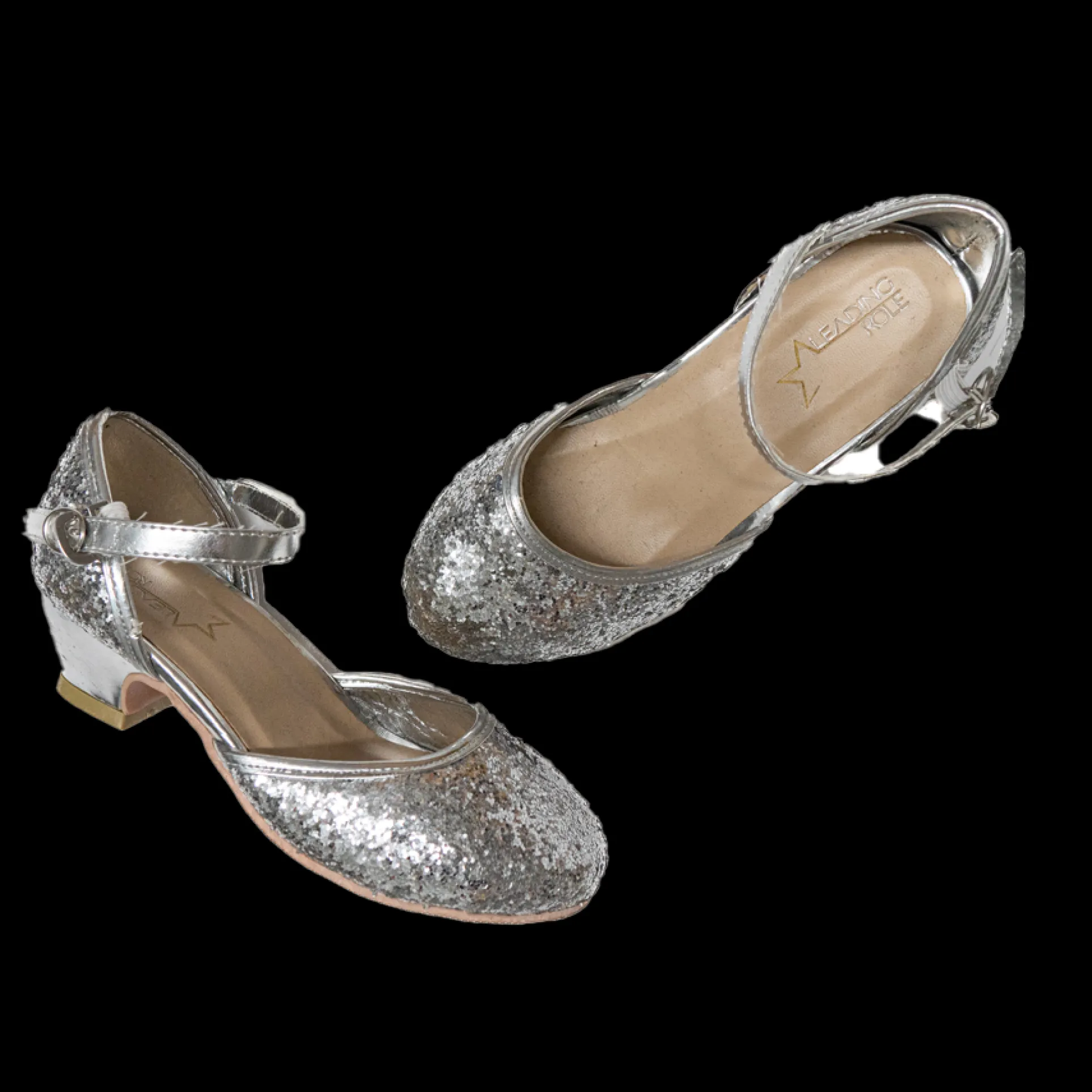 PREMIUM SILVER SPARKLE HEELS - SIZE 11/12