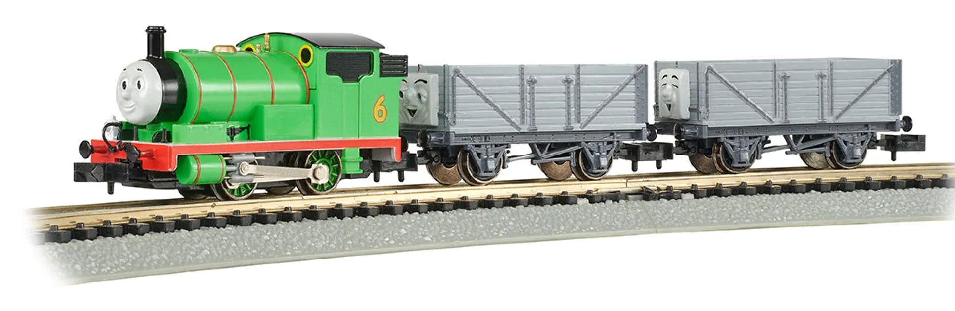 Bachmann Trains - Percy and the Troublesome Trucks N Scale Electric Train Set