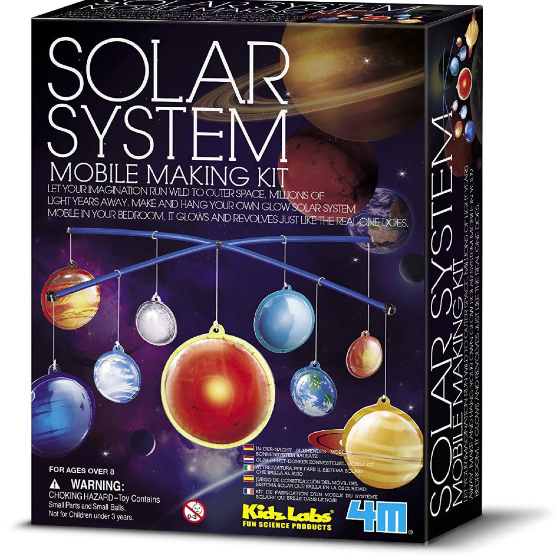 4M Glow-in-the-Dark Solar System Mobile Making Kit