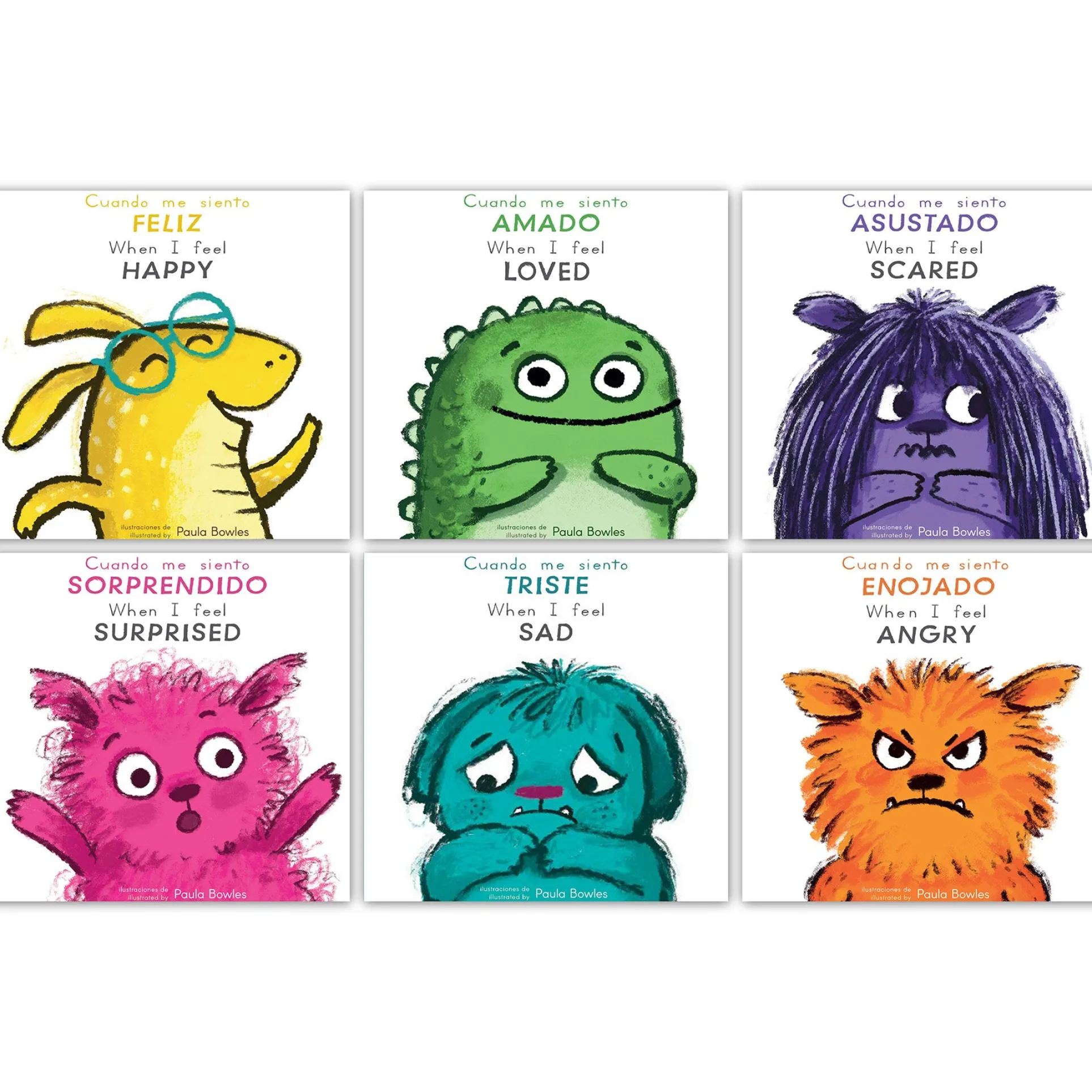 First Feelings: Bilingual Spanish & English 6-Book Set for Toddlers