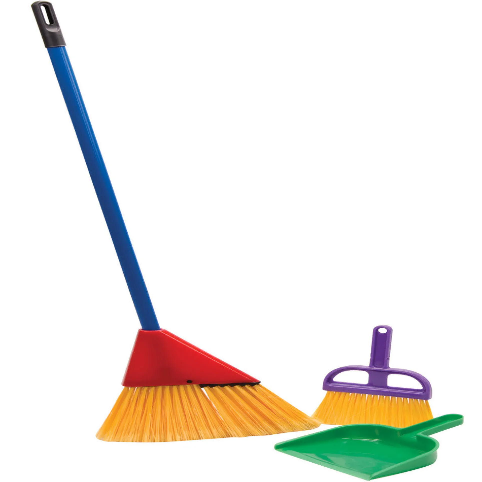Schylling 3-Piece Pretend Play Broom Set for Kids