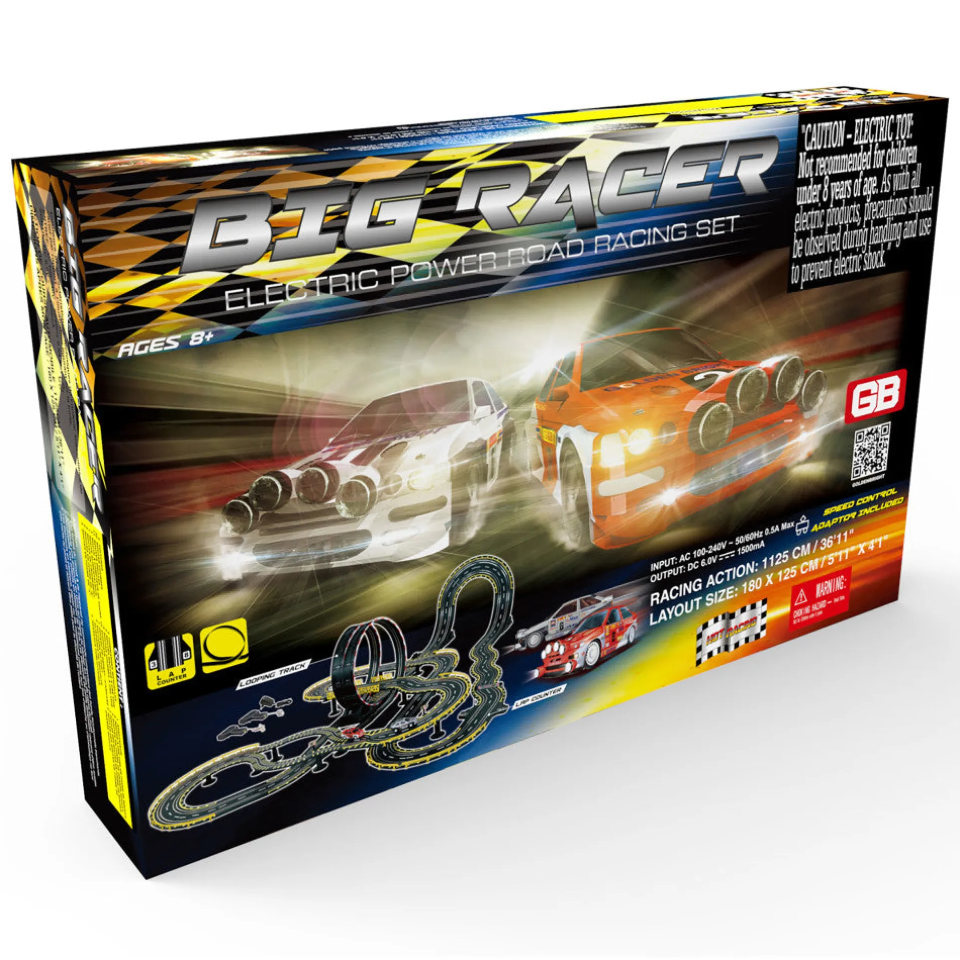 Ultimate Big Racer Electric Road Racing Set with Audi R8 Vehicles