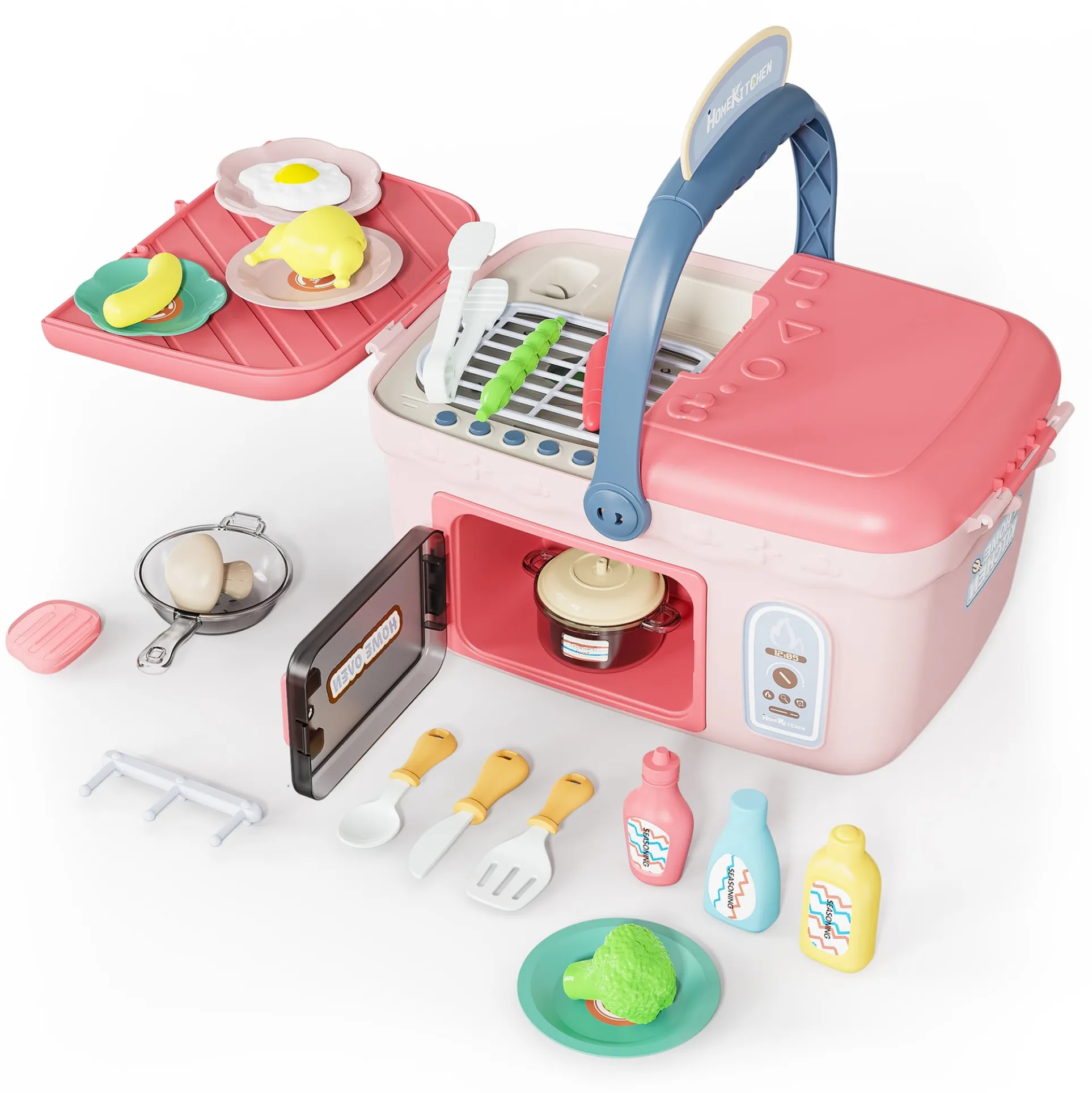 Contixo Interactive 2-in-1 Kitchen & Picnic Playset for Kids - Multi-Color