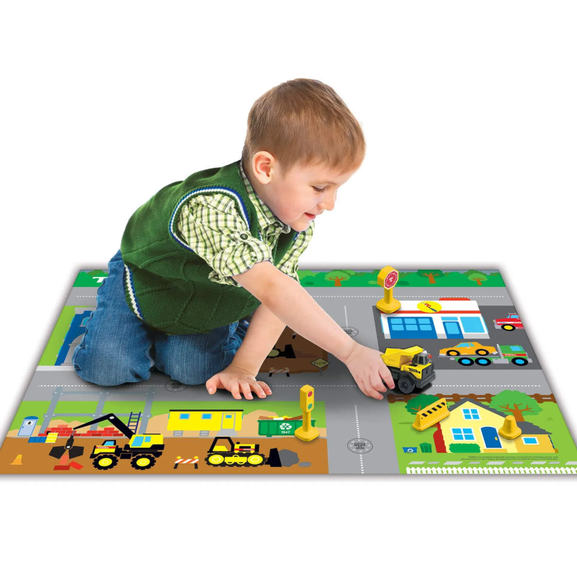 Tonka Deluxe Imaginmat: Interactive Playmat & Toy Car Set
