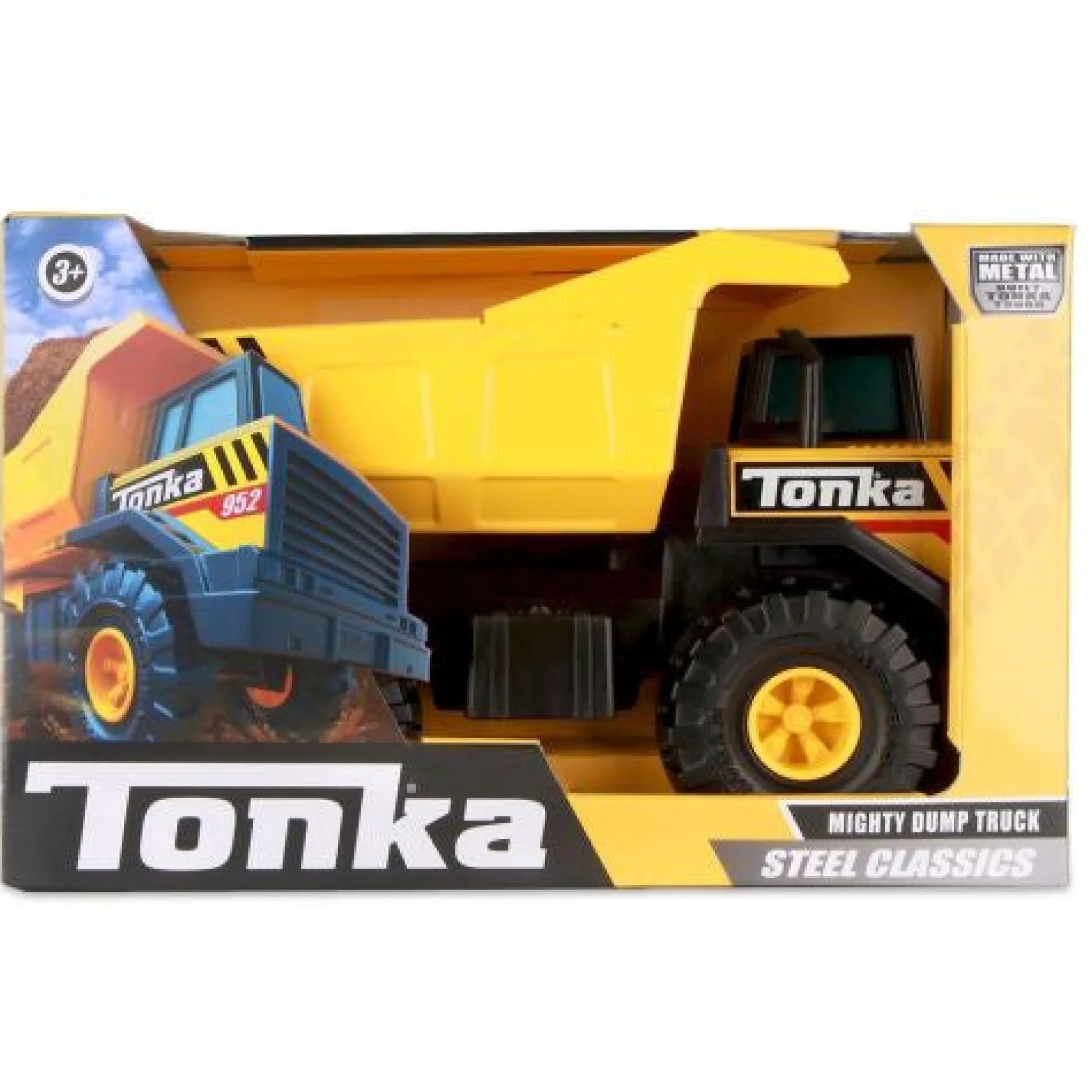 Tonka Steel Classics Mighty Dump Truck - Yellow and Black
