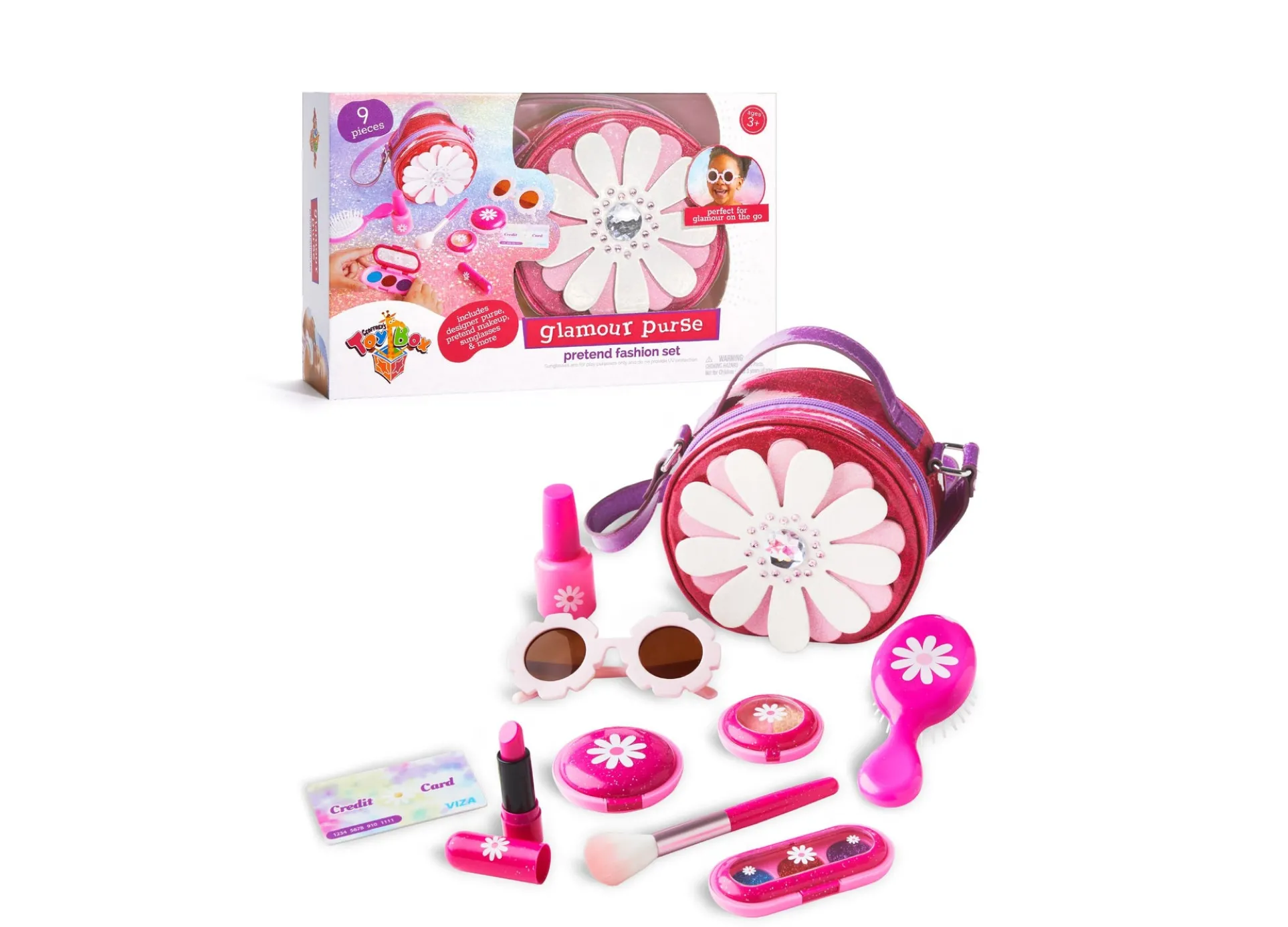 Geoffrey's Toy Box 11-Piece Glamour Purse Fashion Set for Kids