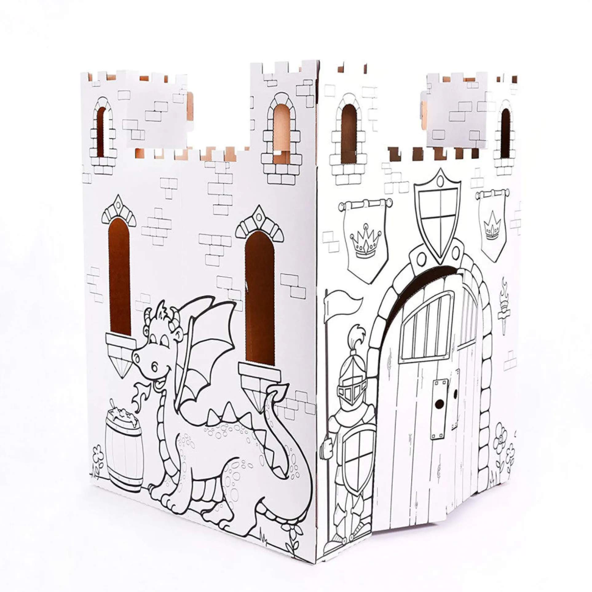 Easy Playhouse Fairy Tale Castle - Creative Cardboard Fort for Kids