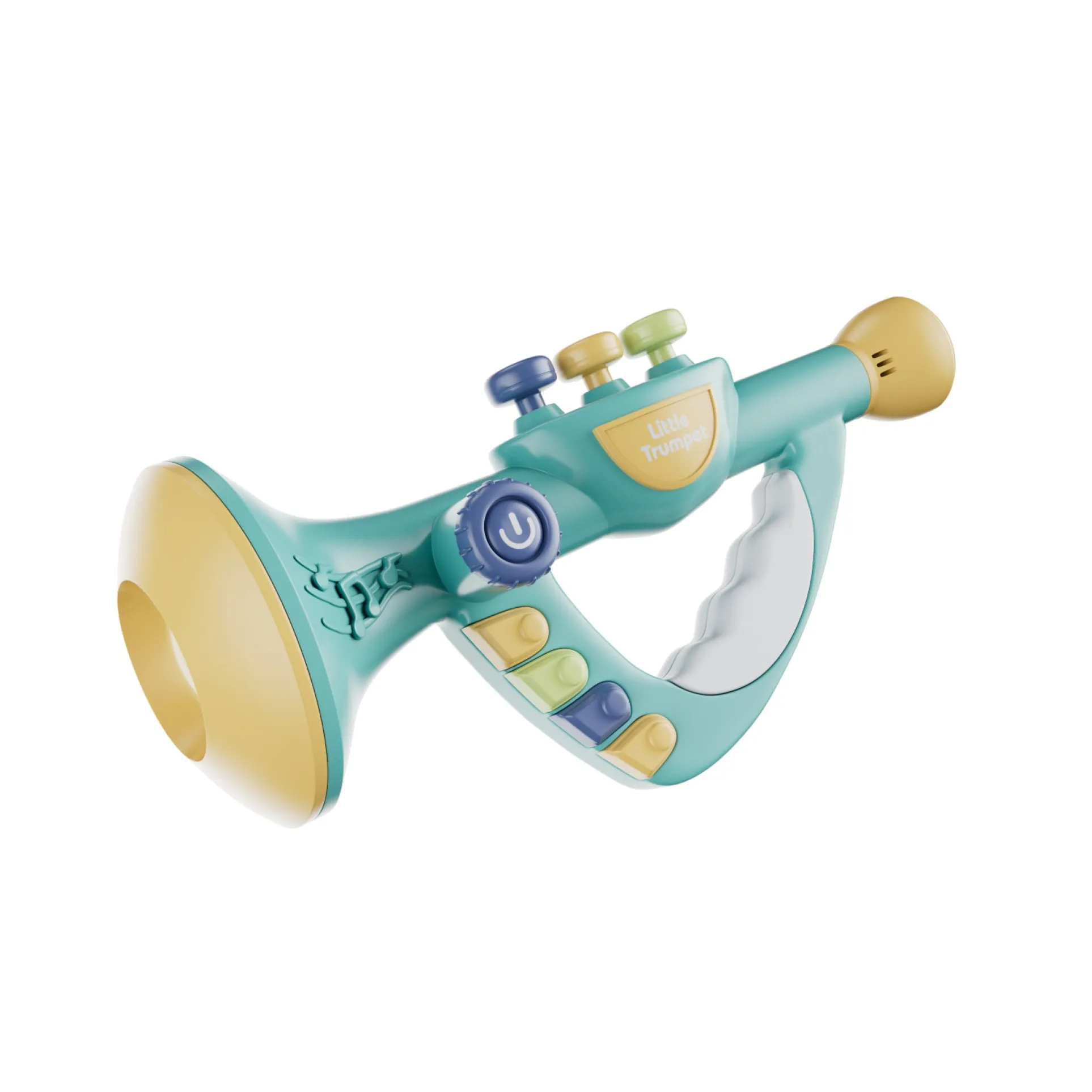 Contixo Little Trumpet Toy Blue - Musical Instrument for Toddlers