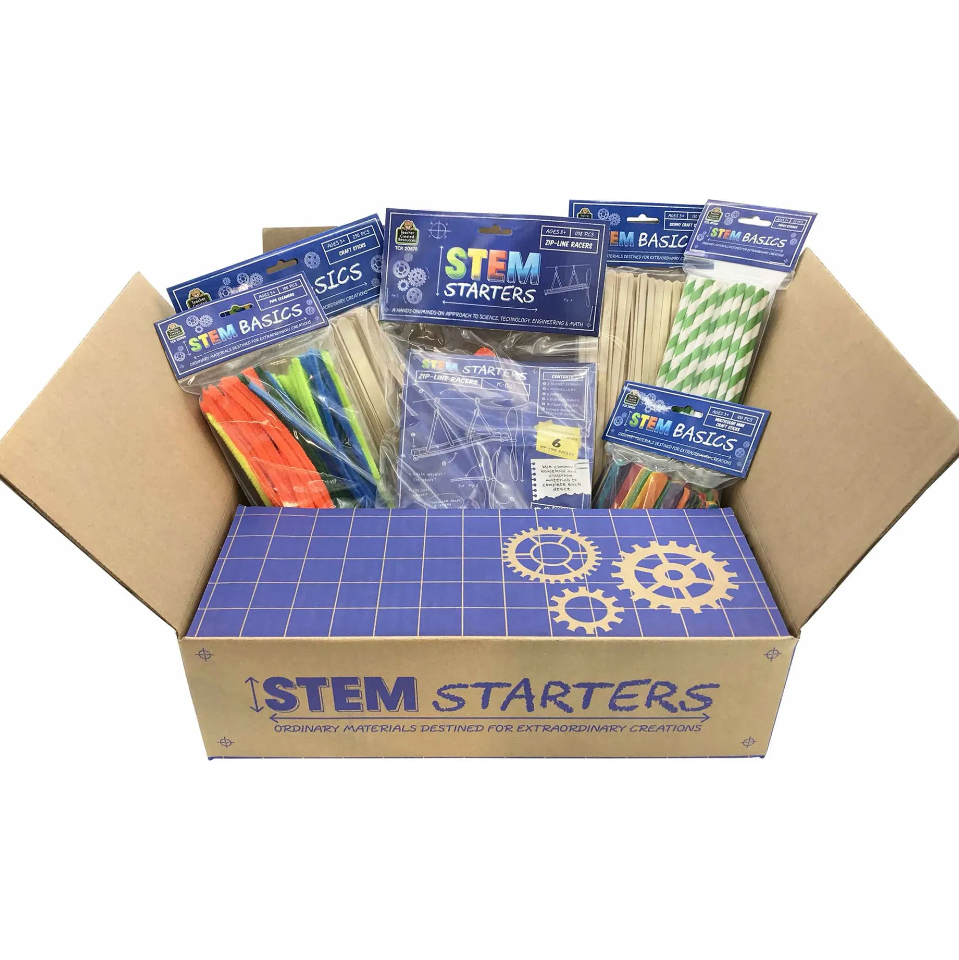 Teacher Created Resources Zip-Line Racer STEM Starter Kit - Educational Science Toy