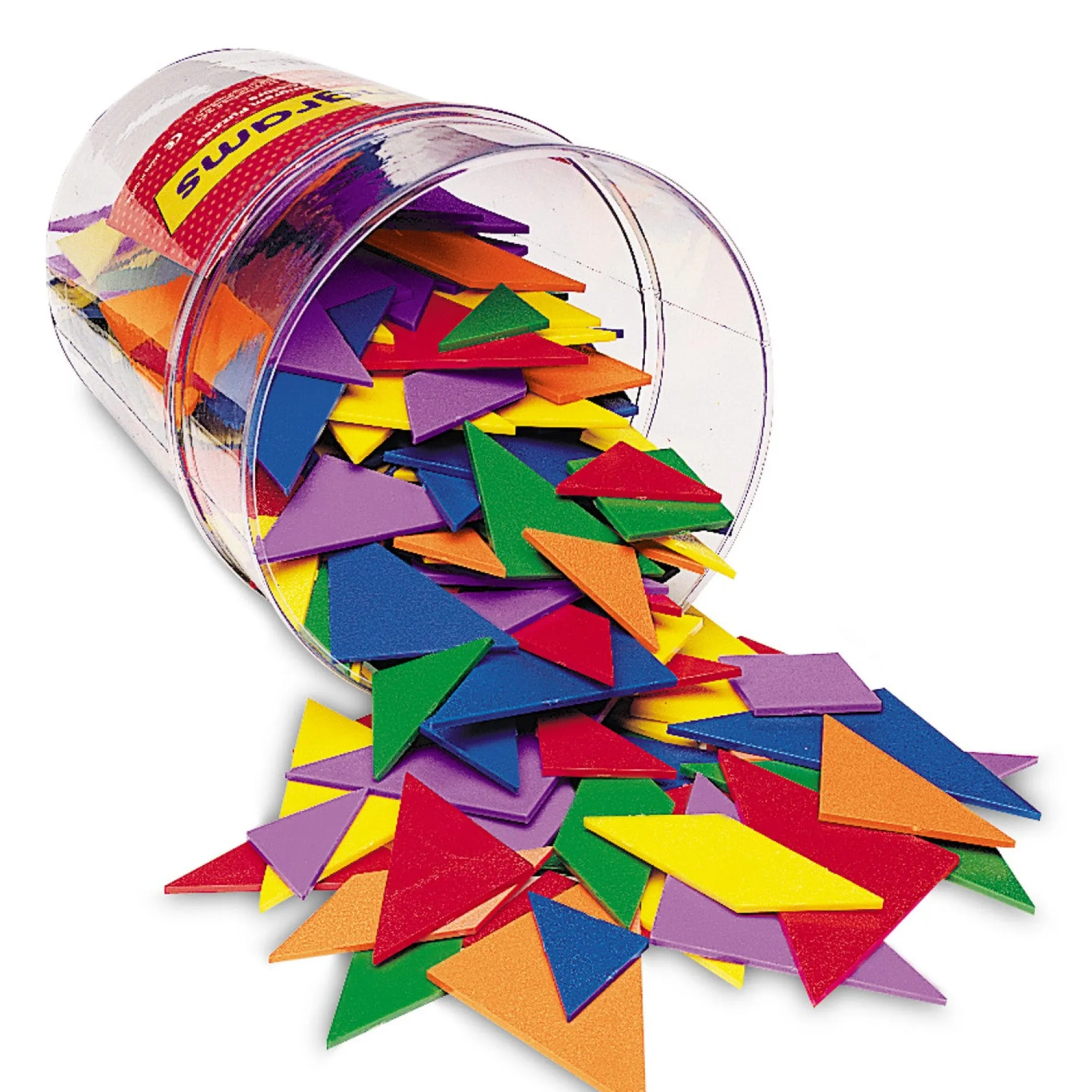 Learning Resources Classpack Tangrams - Educational Puzzle Set - 4 Colors, 30 Sets