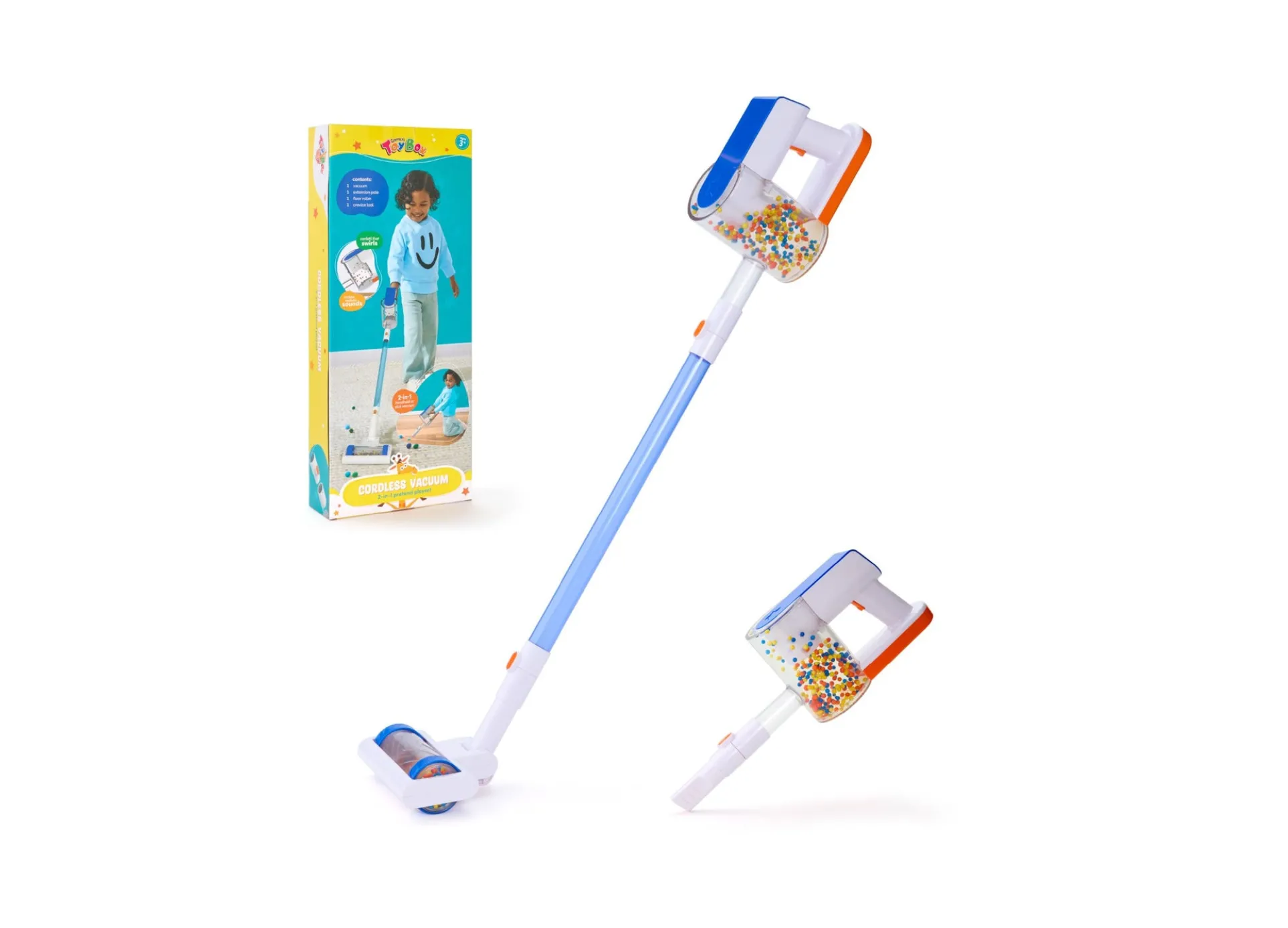 Geoffrey's Toy Box Cordless Vacuum 2-In-1 Pretend Playset