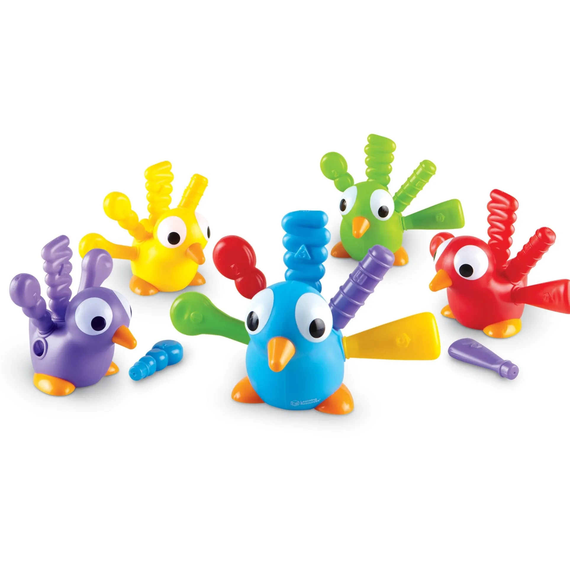 Learning Resources Fine Motor Peacock Pals - Textured Feathers for Tactile Learning