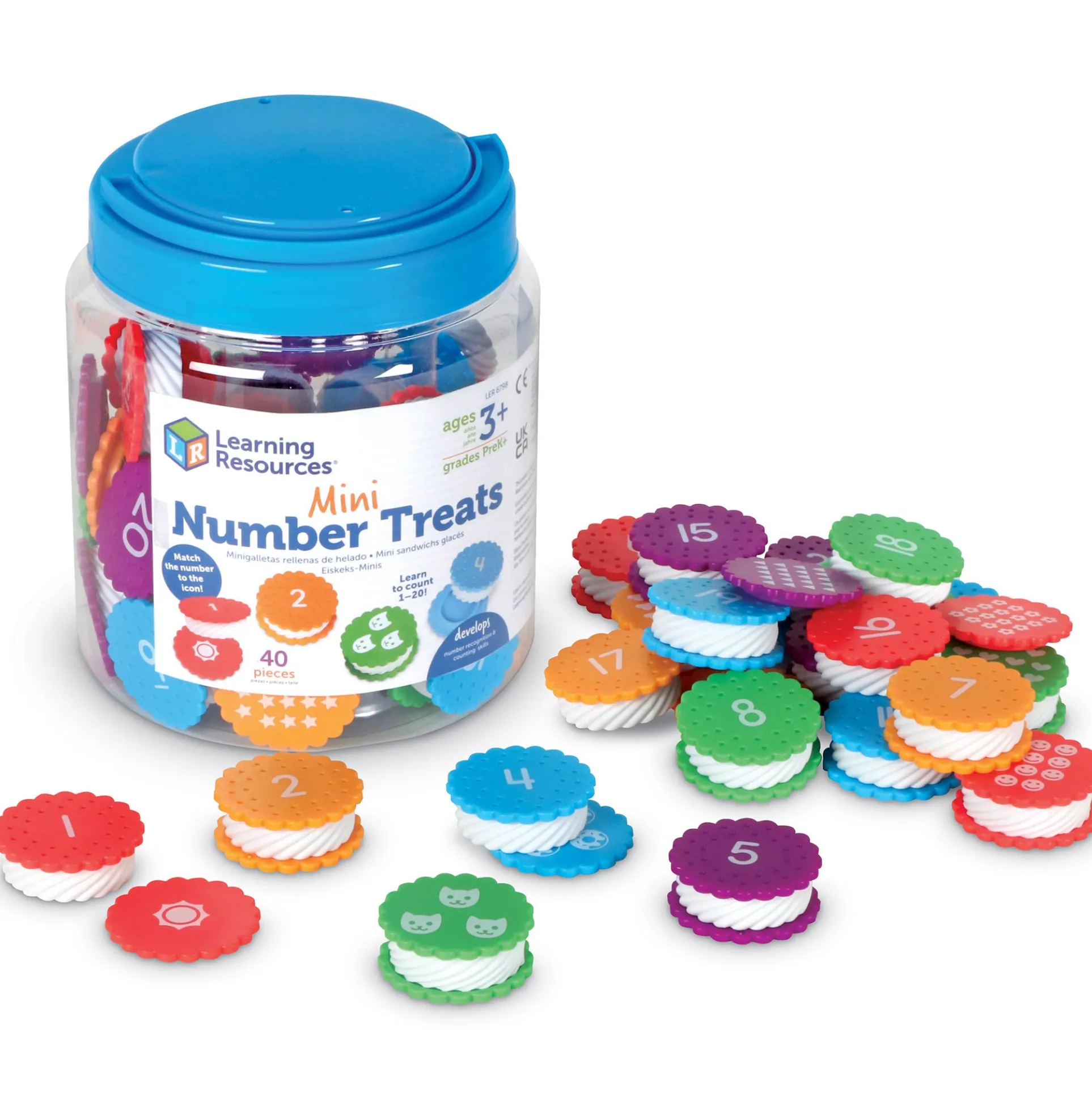 Learning Resources Mini Number Cookies - Educational Counting Toy