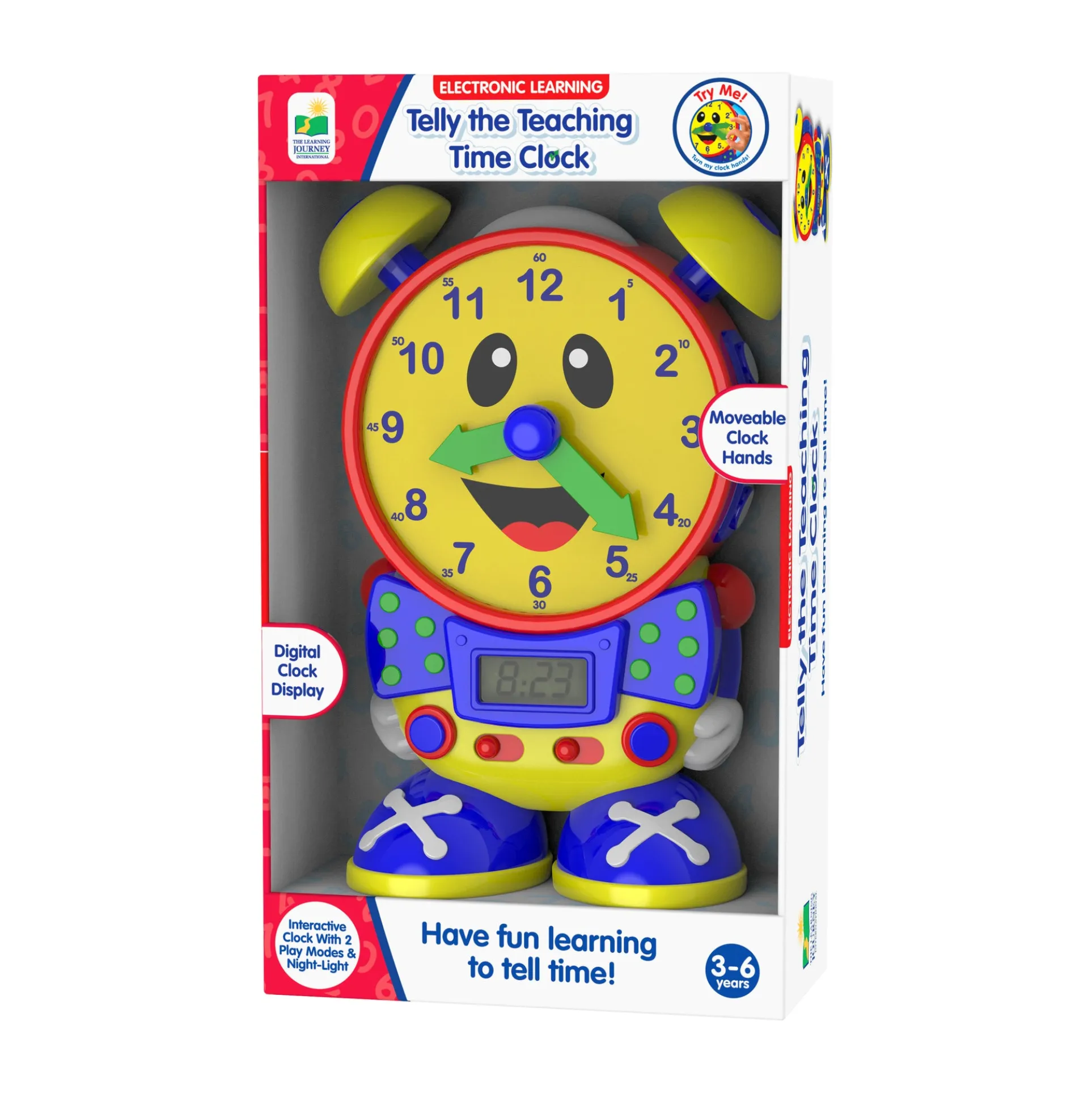 Telly the Teaching Time Clock Interactive Educational Toy