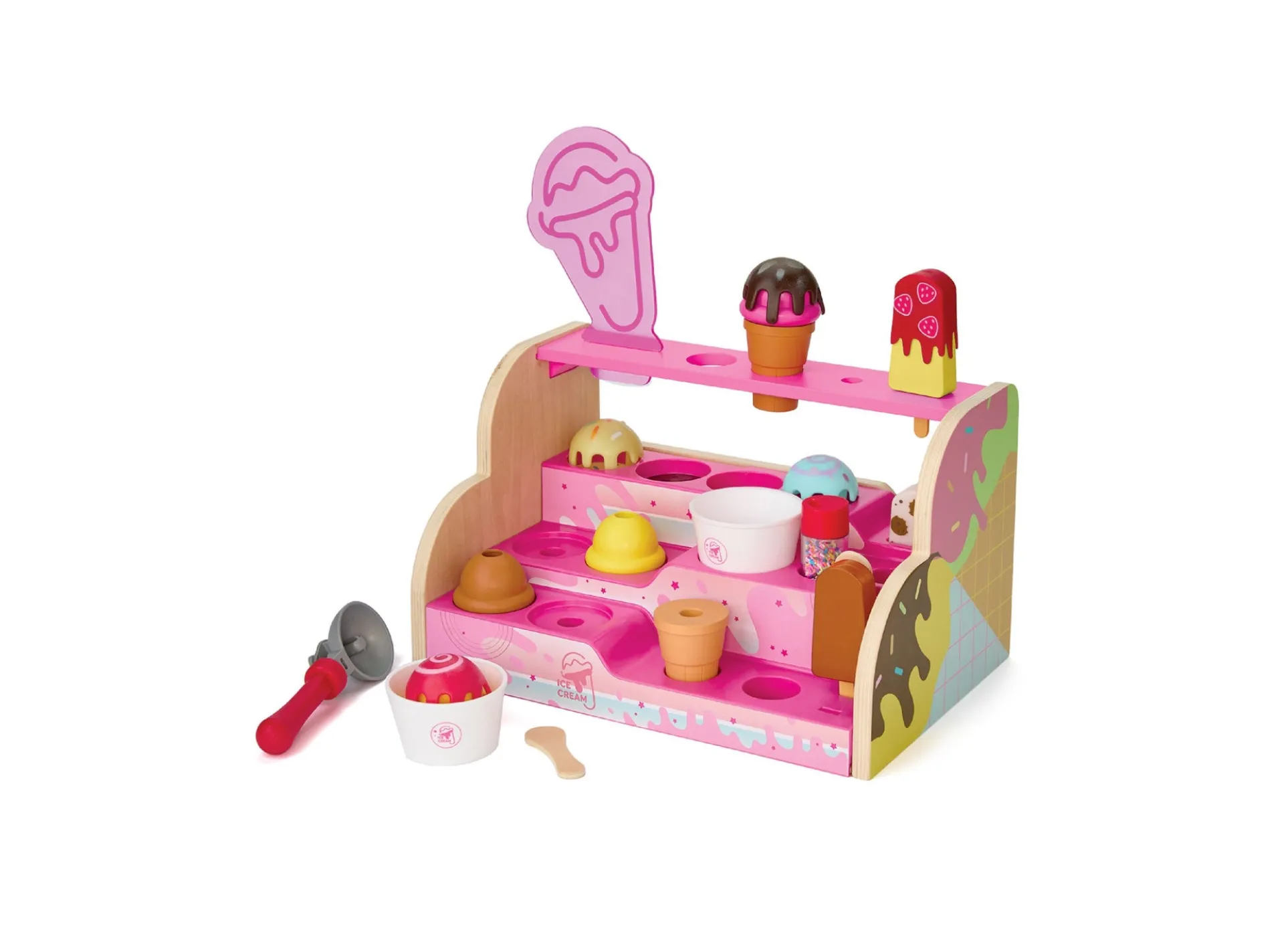 Geoffrey's Toy Box Scoop Top Ice Cream Counter Playset