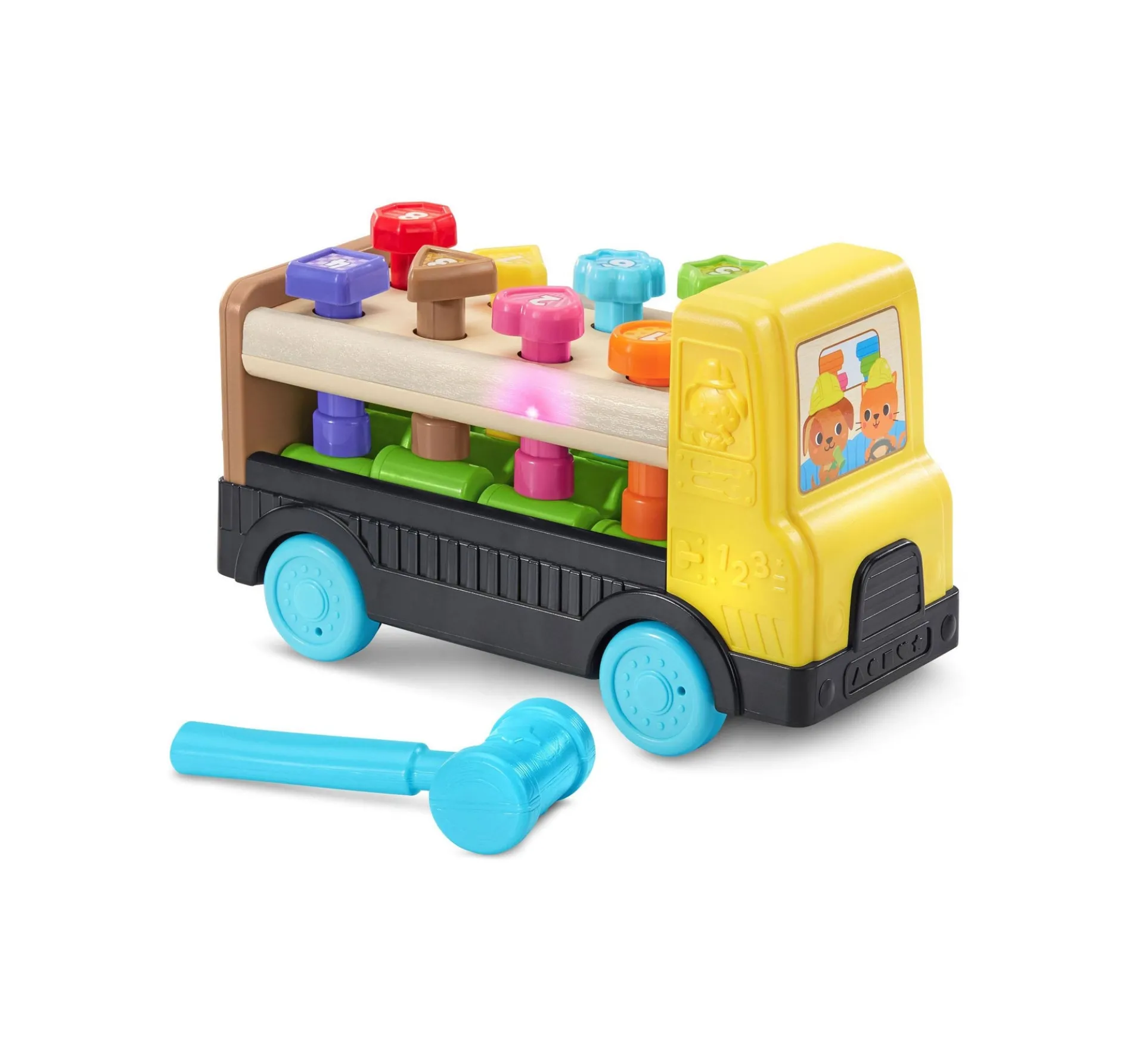 TapaPeg Interactive Wooden Truck for Toddlers