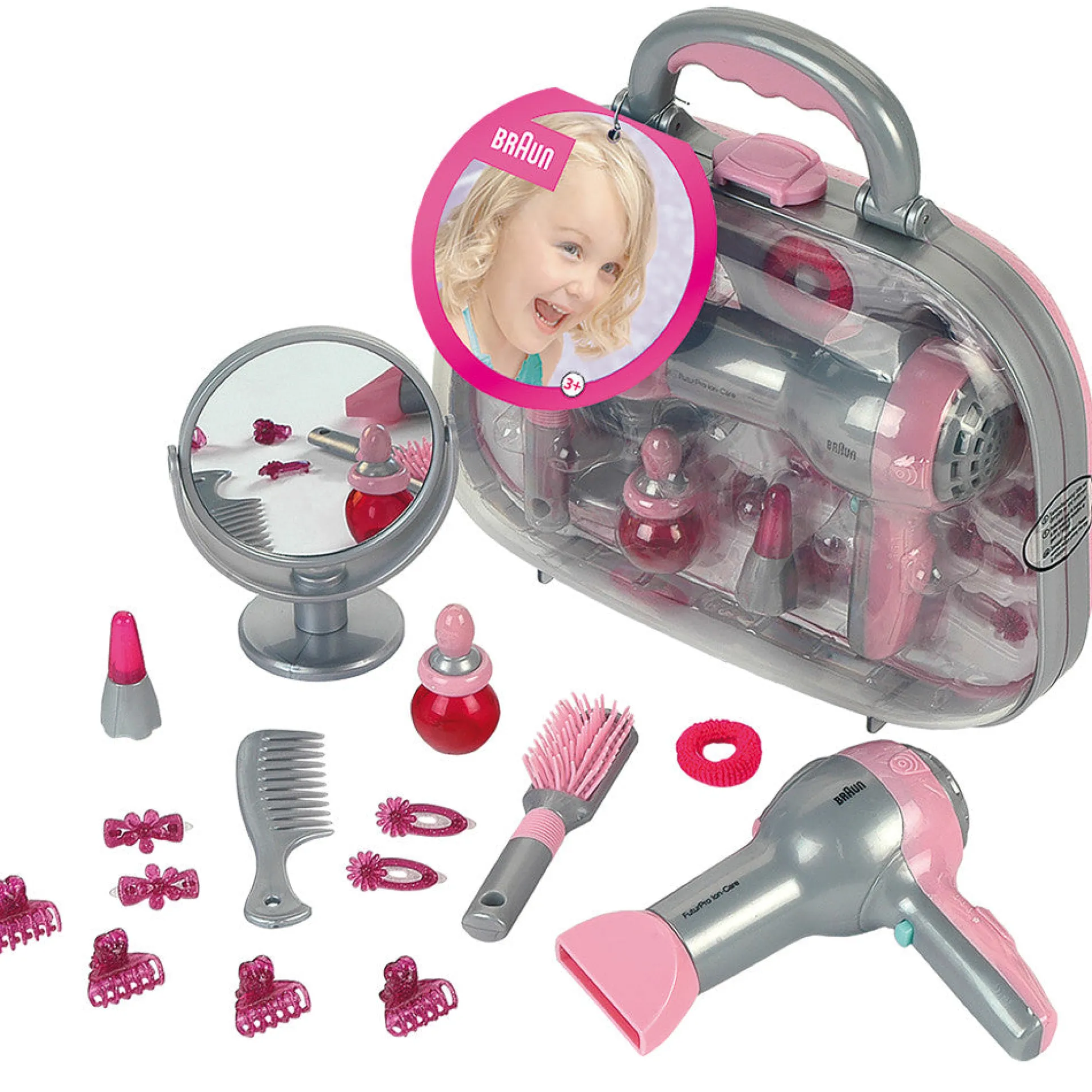 Braun 15-Piece Mega Hairstyling Case - Toy Beauty Set