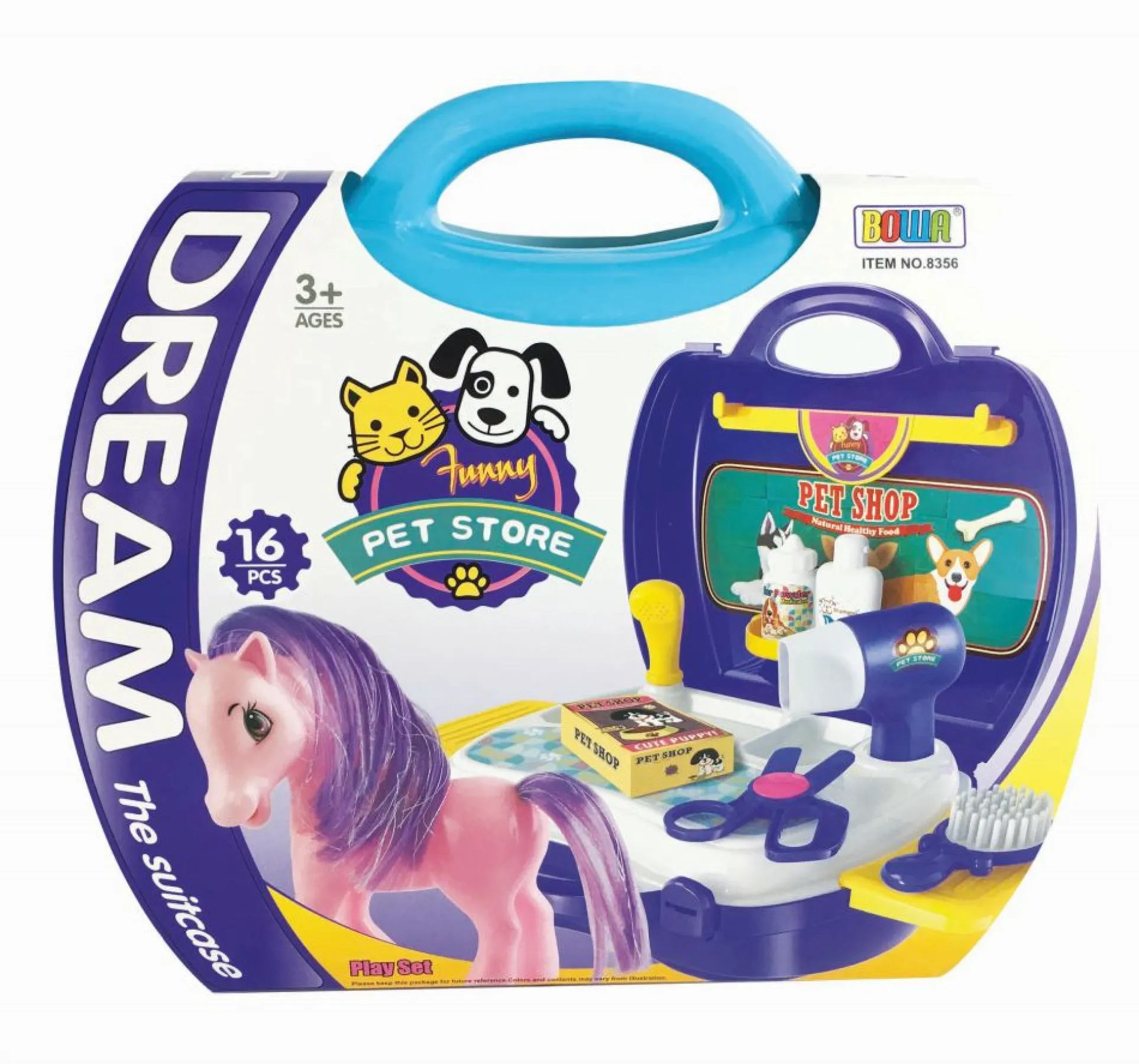 Master Toys Pony Pet Shop Play Set - 16 Pieces