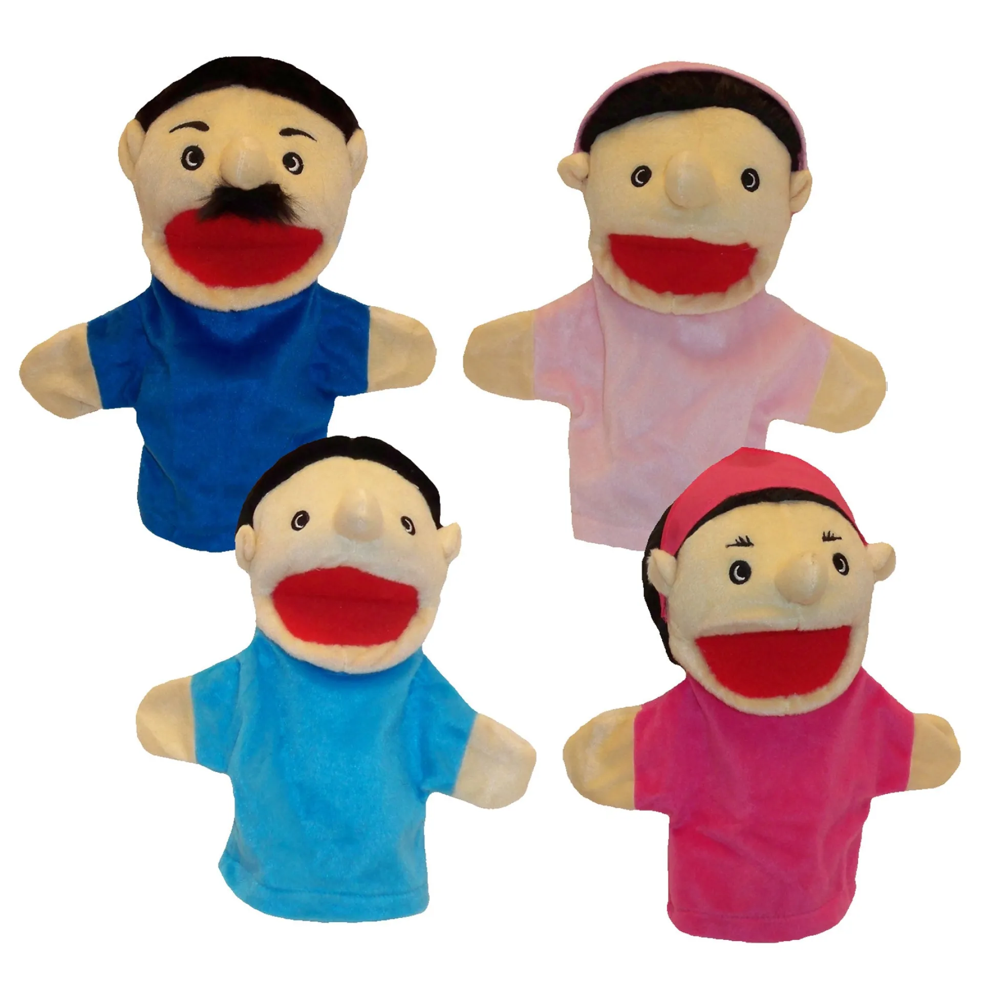 Get Ready Kids Hispanic Family Puppets Set for Interactive Play