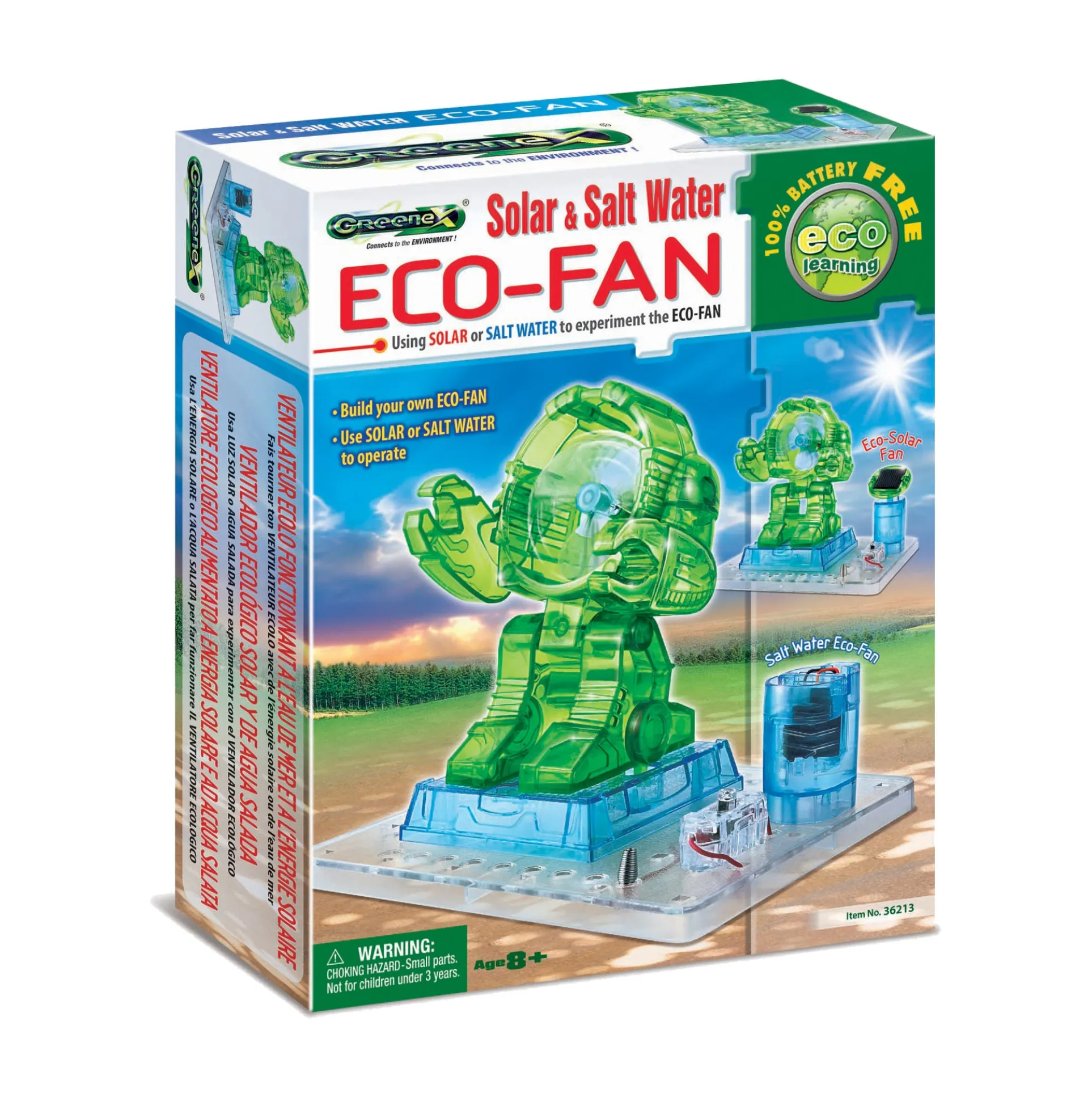 Greenex Solar & Salt Water Eco-Fan Adventure Kit