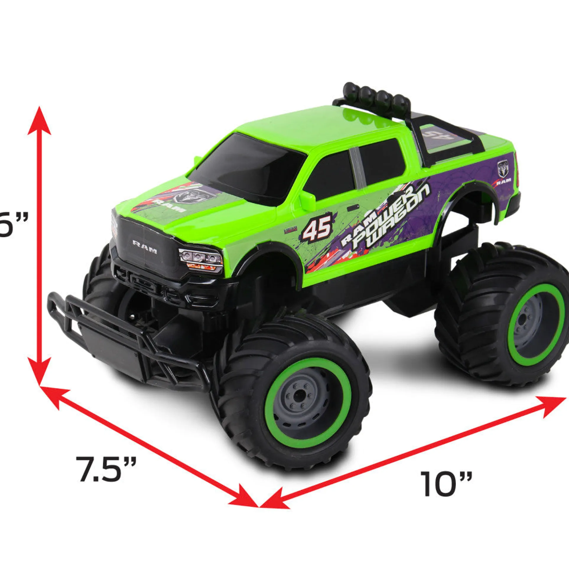 NKOK Mean Machines RC Ram 2500 Power Wagon - Green