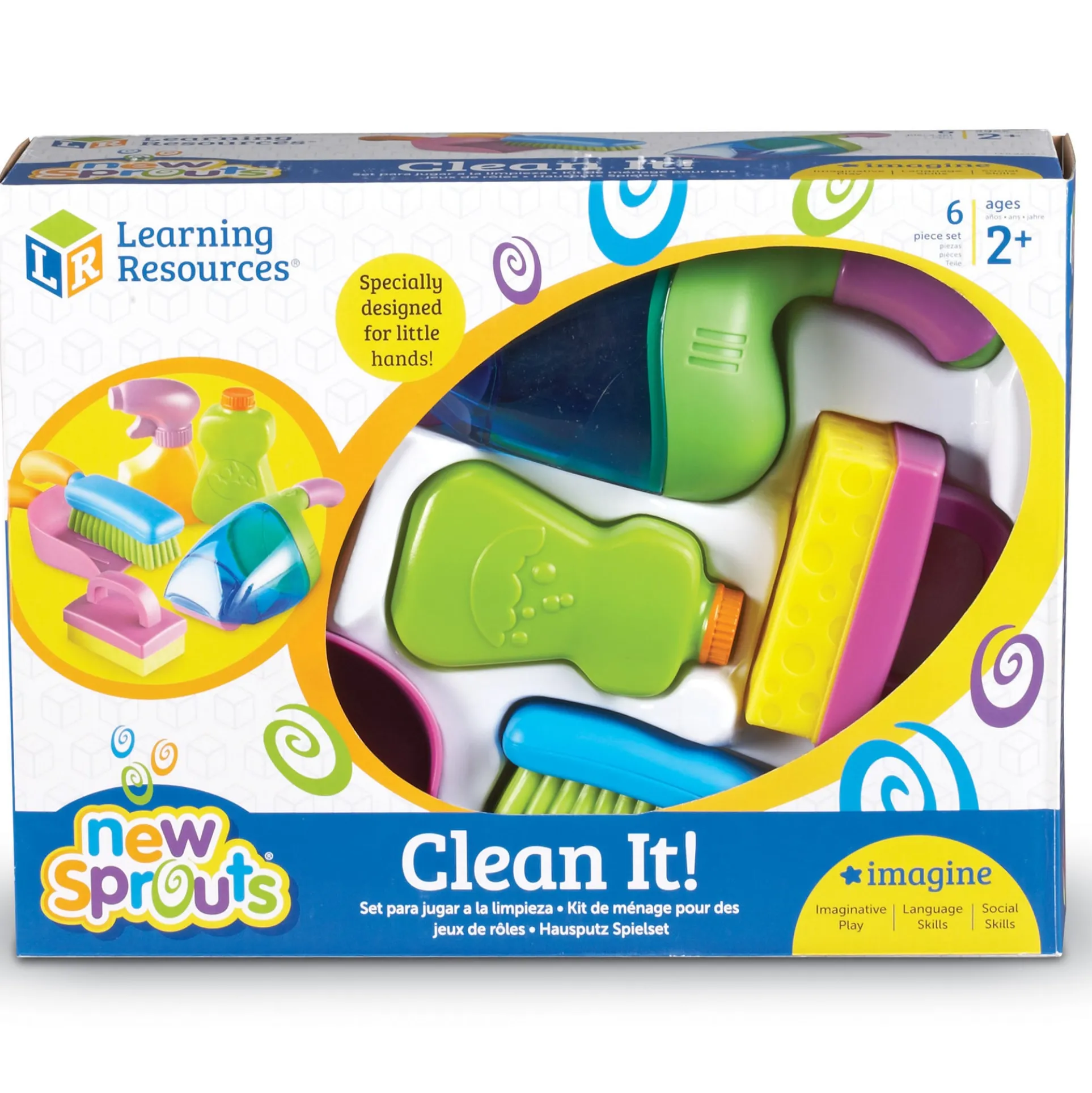 Learning Resources New Sprouts Clean It! Fun Play Cleaning Set
