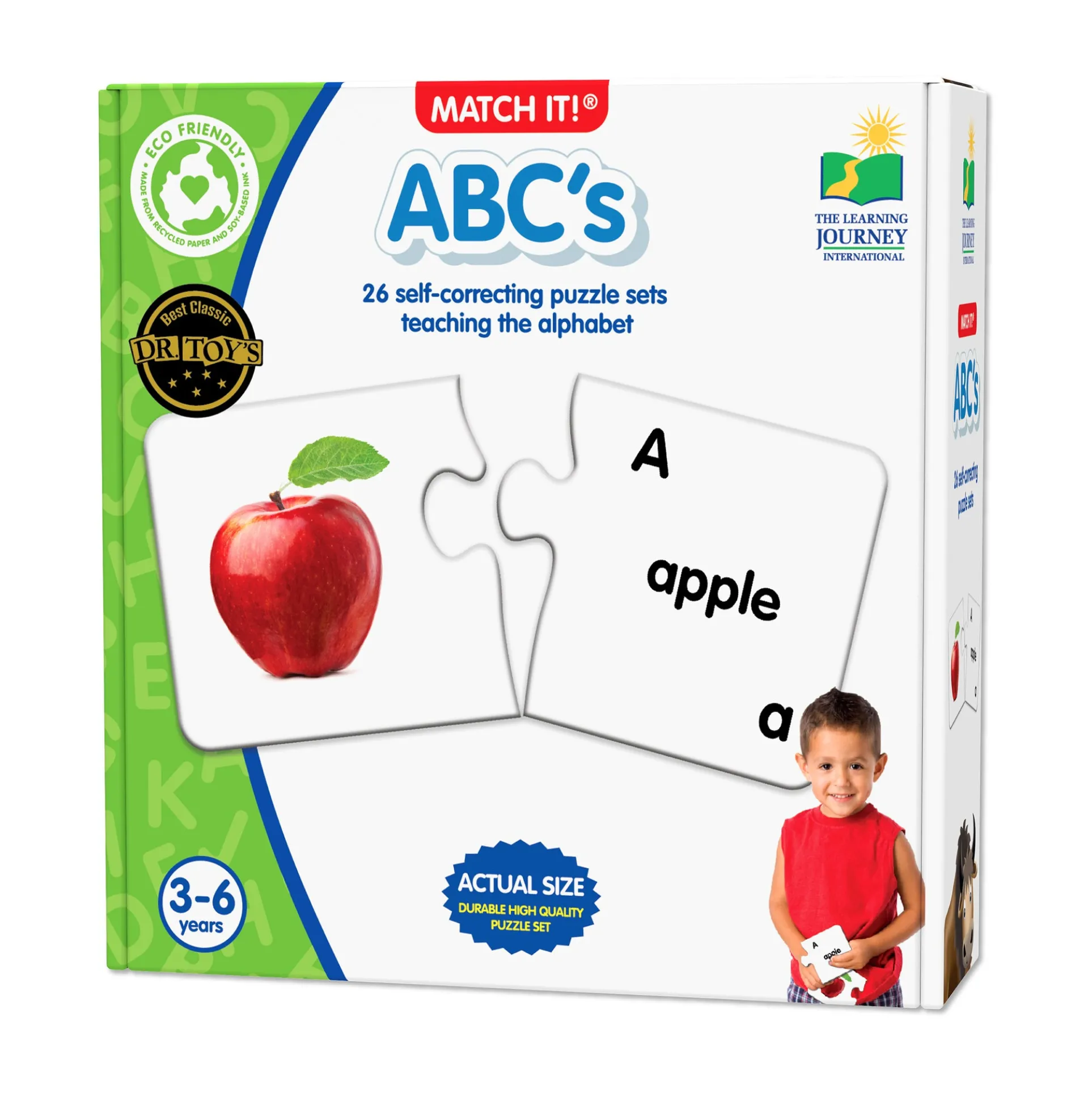 The Learning Journey Match It! - ABC's Puzzle Building Set