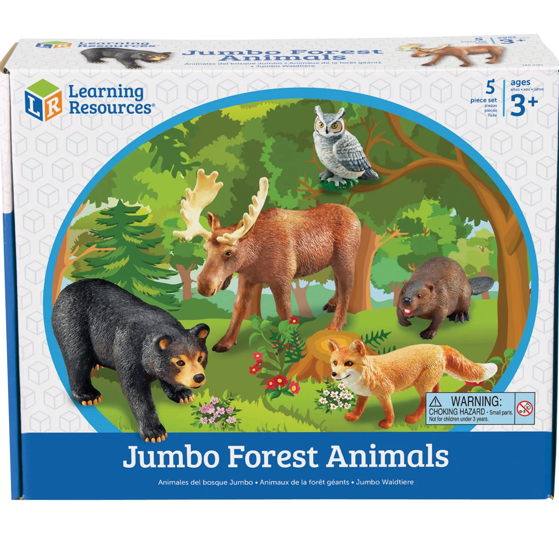 Learning Resources Jumbo Forest Animals Playset - Set of 5