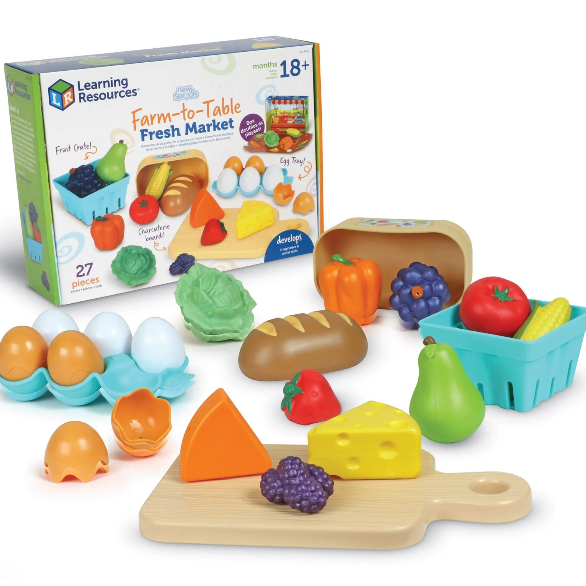 Learning Resources 27-Piece New Sprouts Fresh Market Set