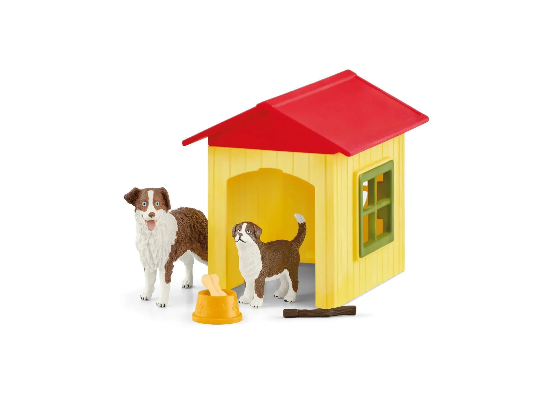 Schleich Farm World Australian Shepherd Dog House Playset, 9-Piece Set