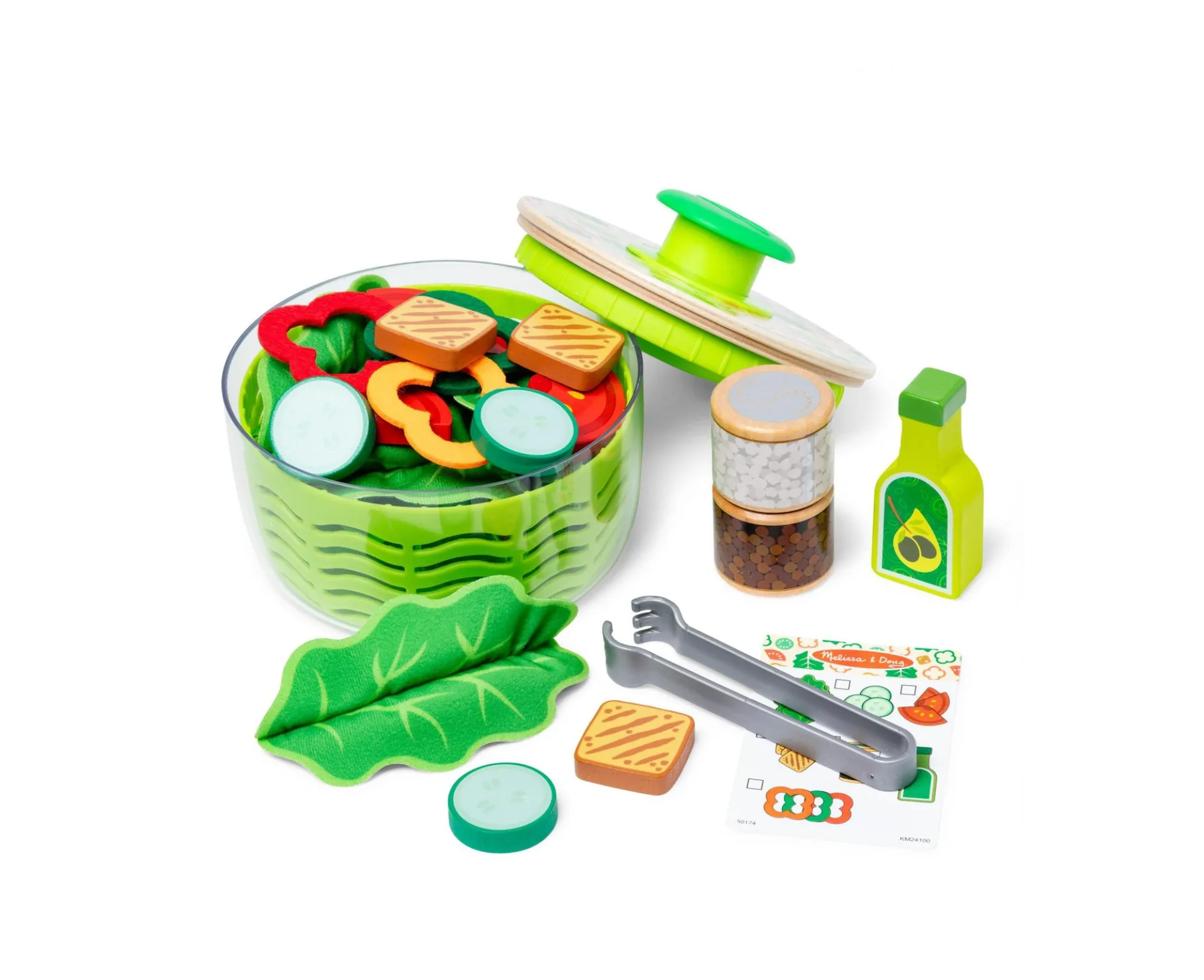 Melissa & Doug Salad Spinner Playset - Healthy Kitchen Fun