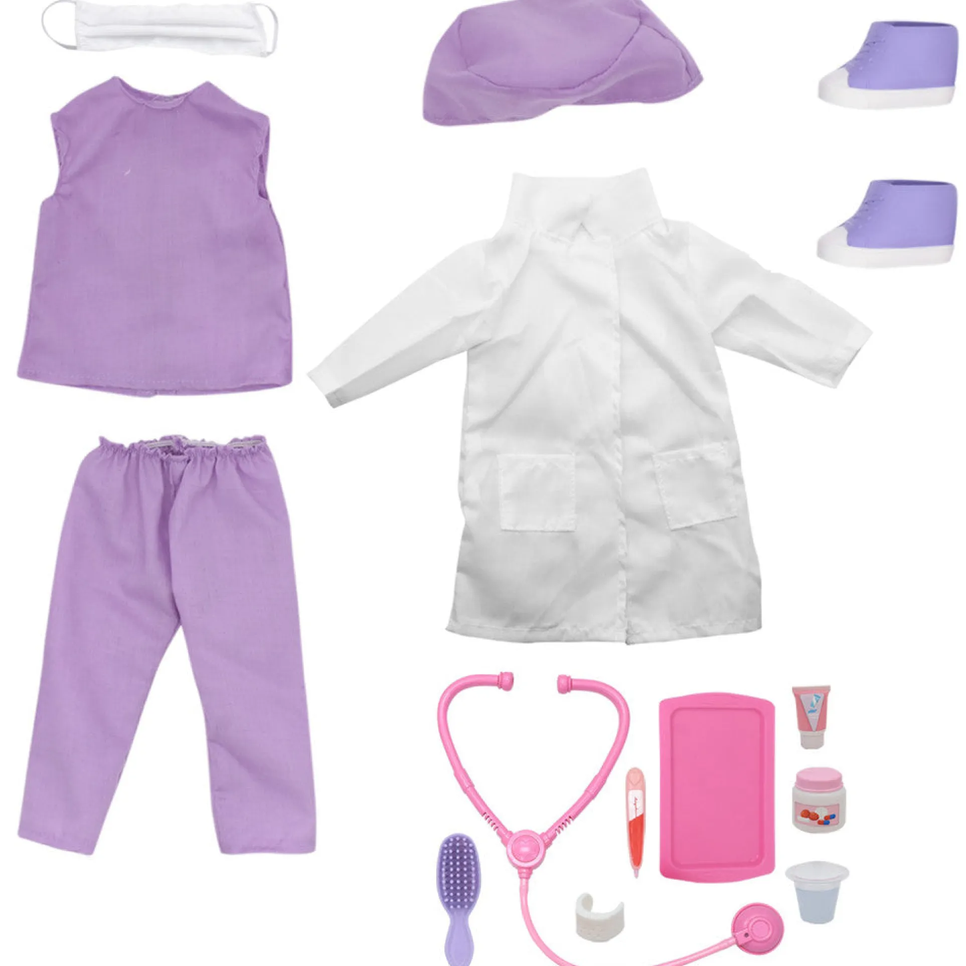 Style Girls 18" Doctor Dress Up Set for Dolls