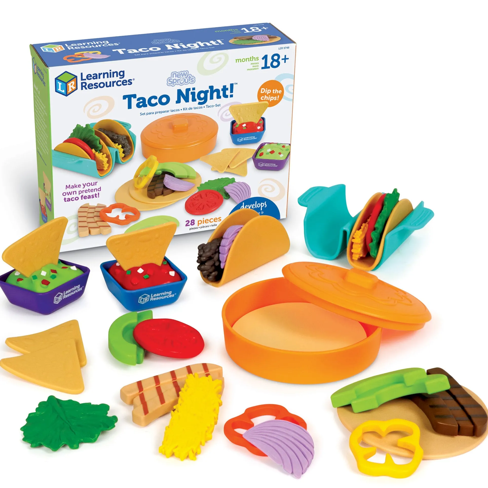 Learning Resources 28-Piece New Sprouts Taco Play Set
