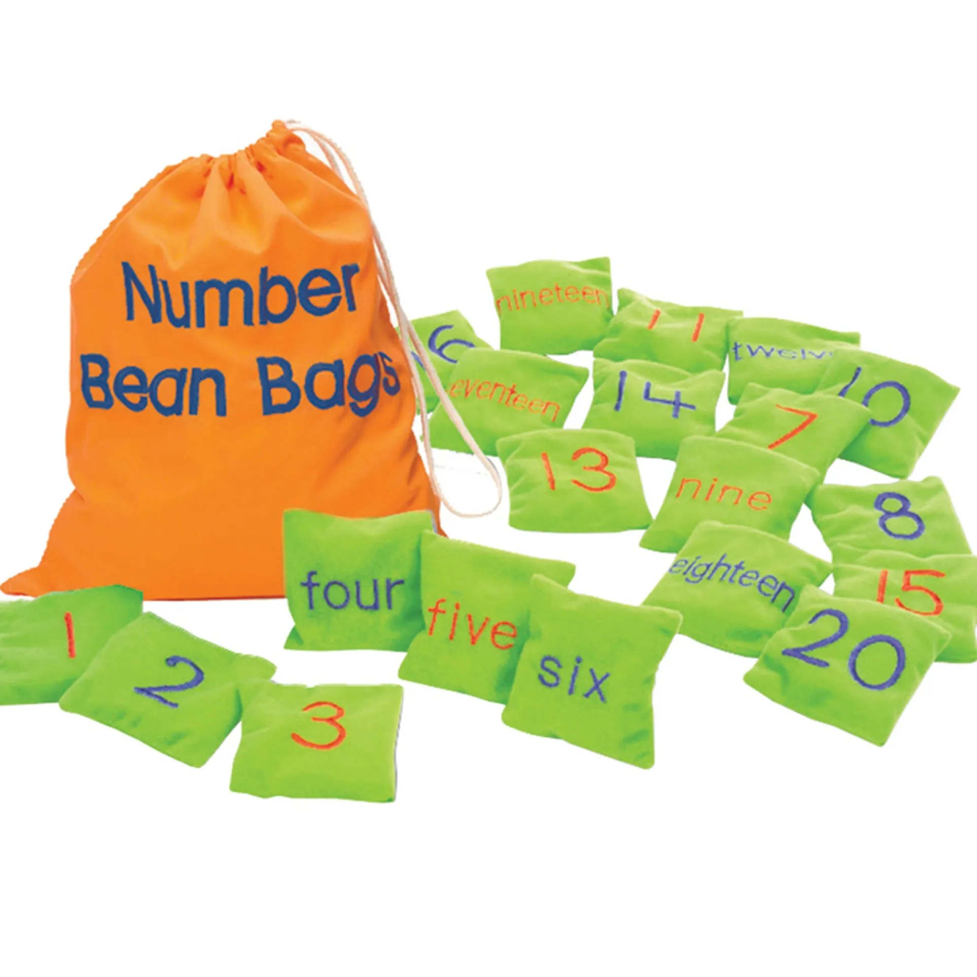 Educational Insights Number Bean Bags - Color-Coded Math Play Set