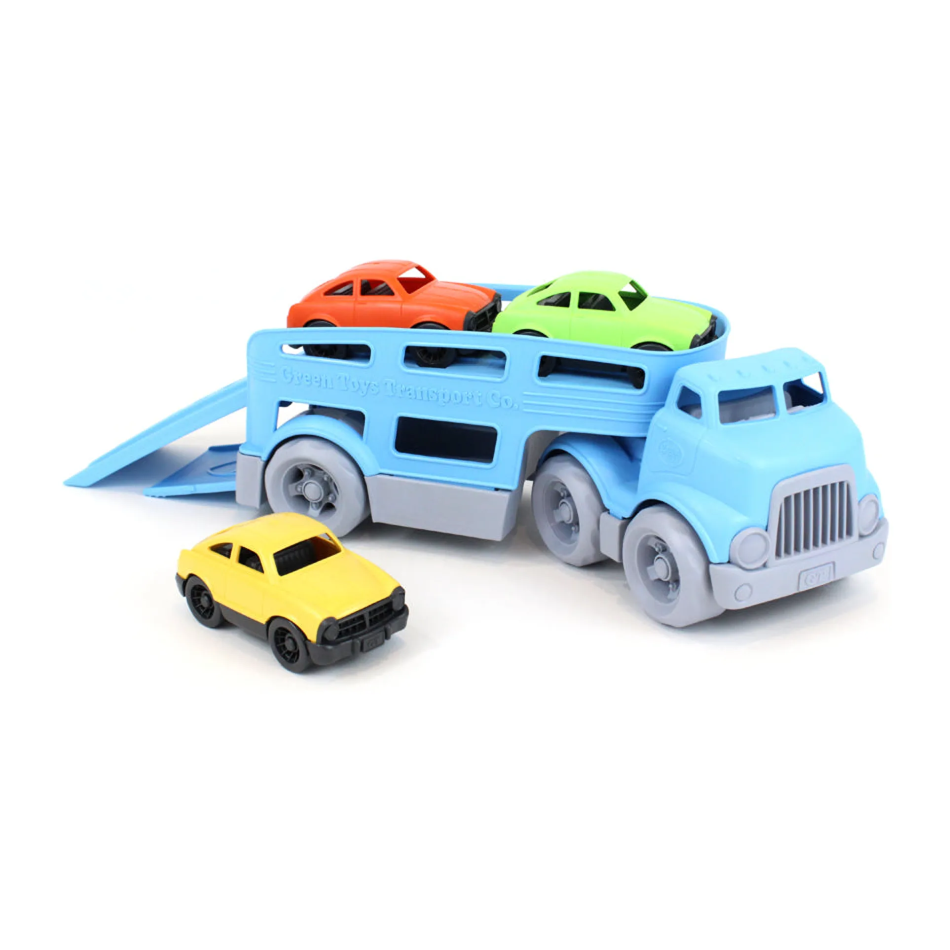 Green Toys Eco-Friendly Car Carrier with 3 Mini Cars Set