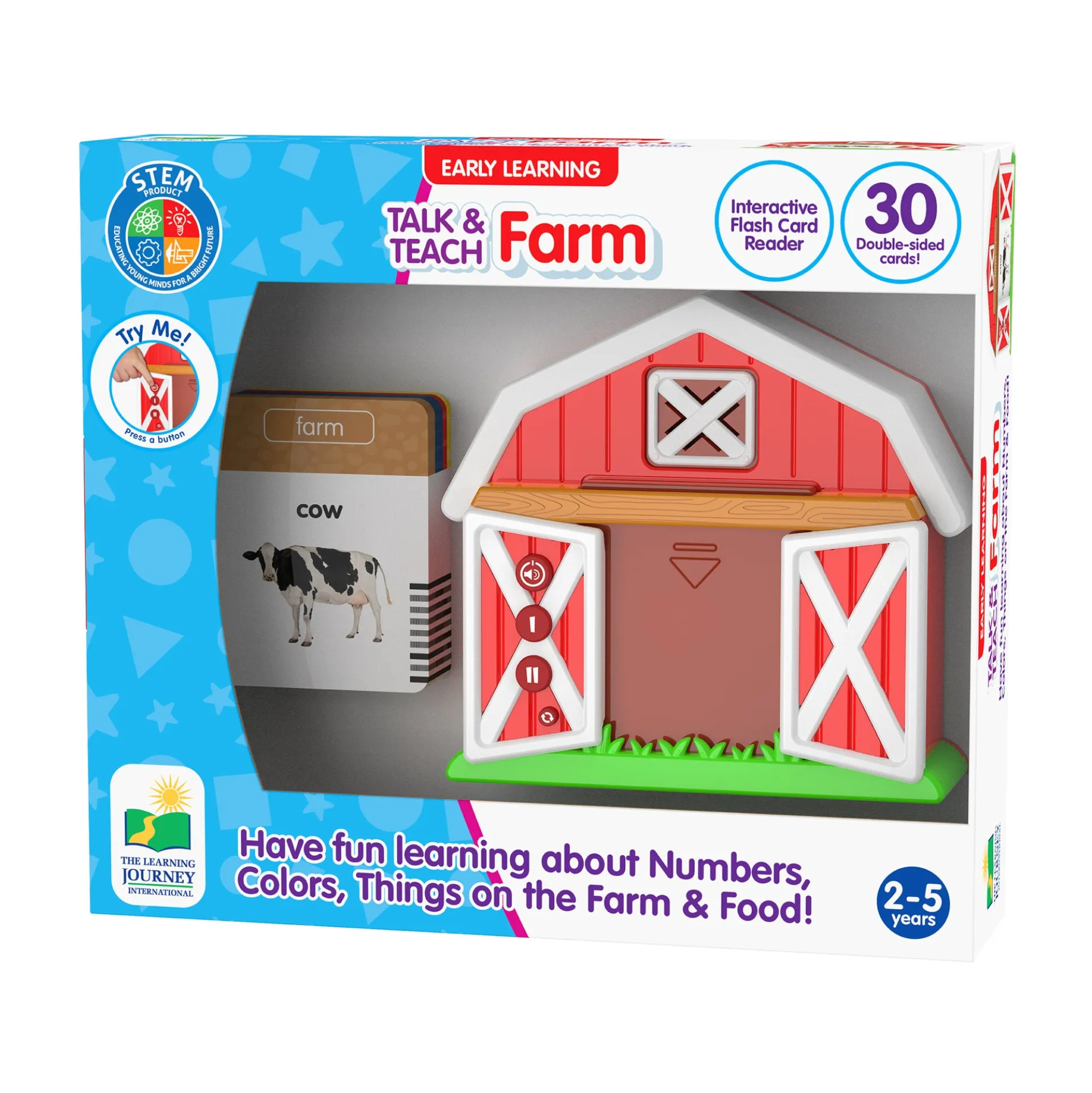 Early Learning Talk & Teach Farm Interactive Flash Card Reader