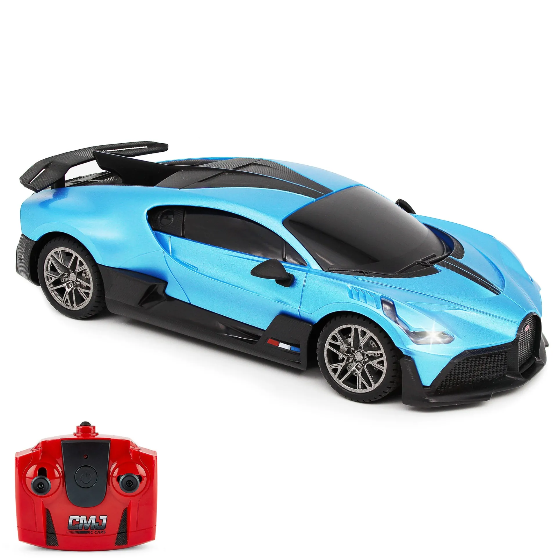 CMJ RC Cars Bugatti Divo Remote Control Vehicle - Blue - 1:24 Scale - 2.4GHz