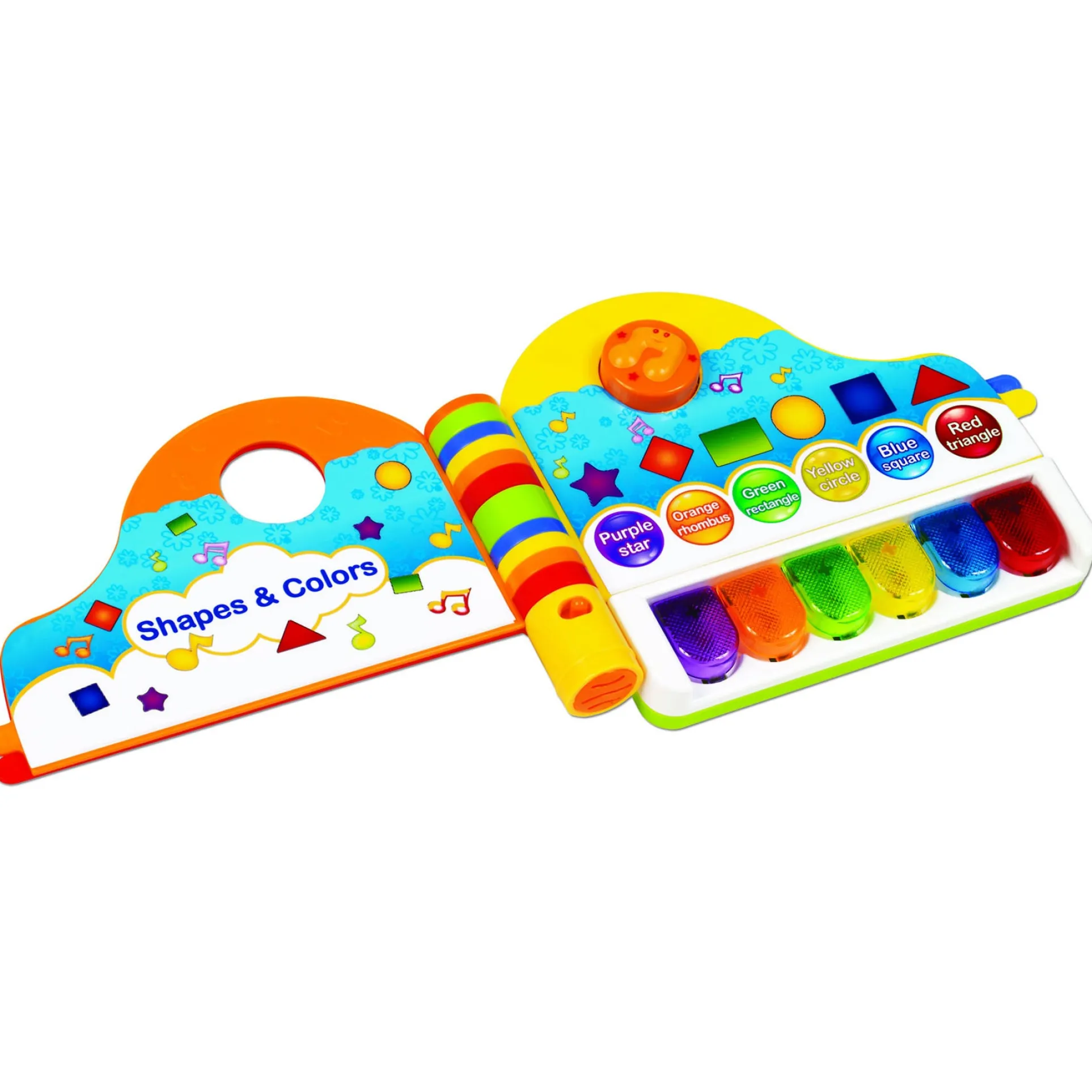 Small World Toys Musical Learning Library Piano-Shaped Book