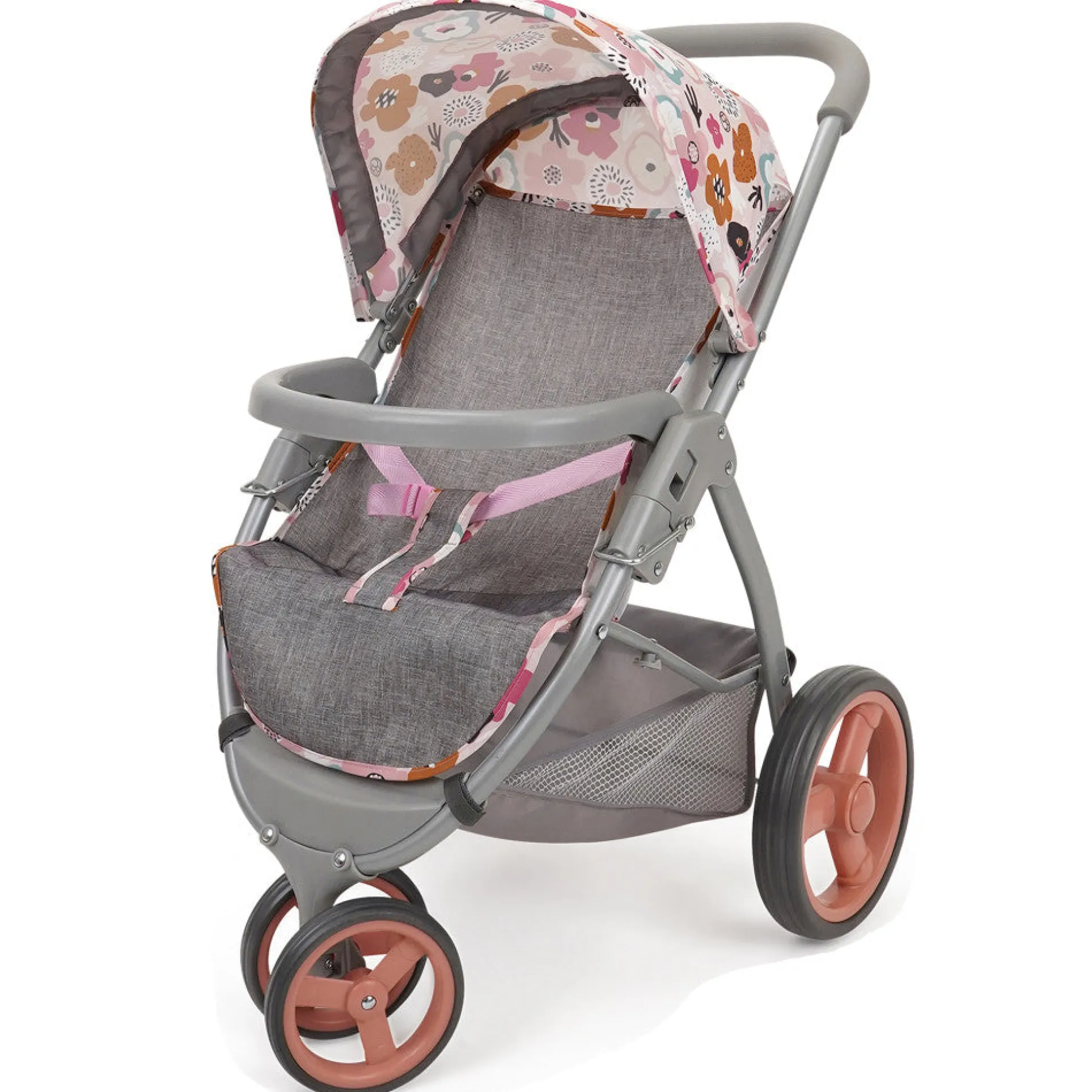 509 Crew Melange Flora Mabelle 3-Wheel Doll Jogger Stroller, Ages 3+