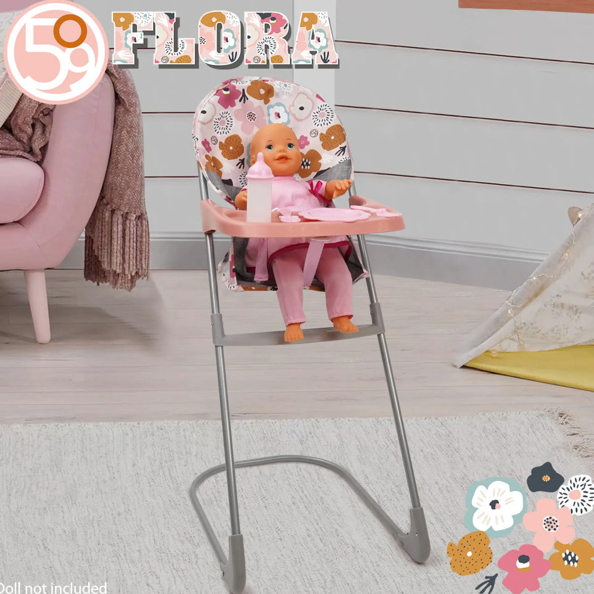 509 Crew Melange Flora - At Home Play Set, 8 Pieces, Kids 3+