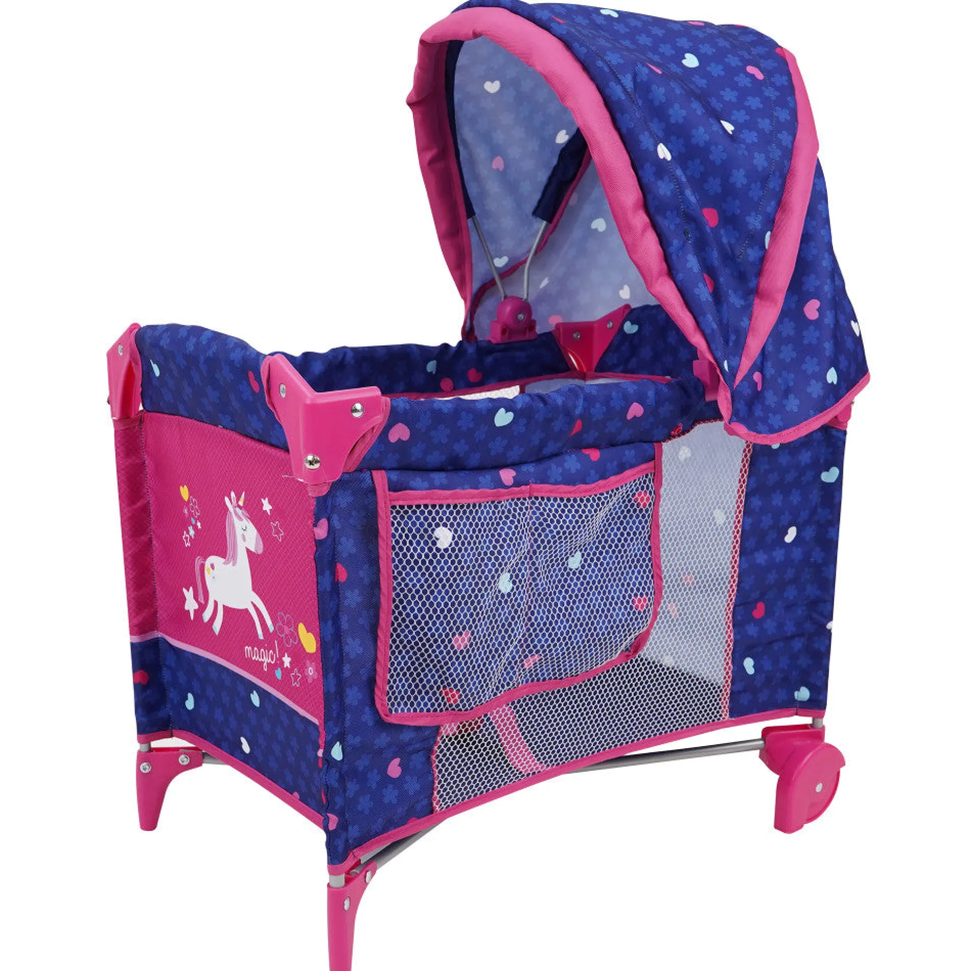 509 Crew Unicorn Doll Play Yard with Adjustable Canopy
