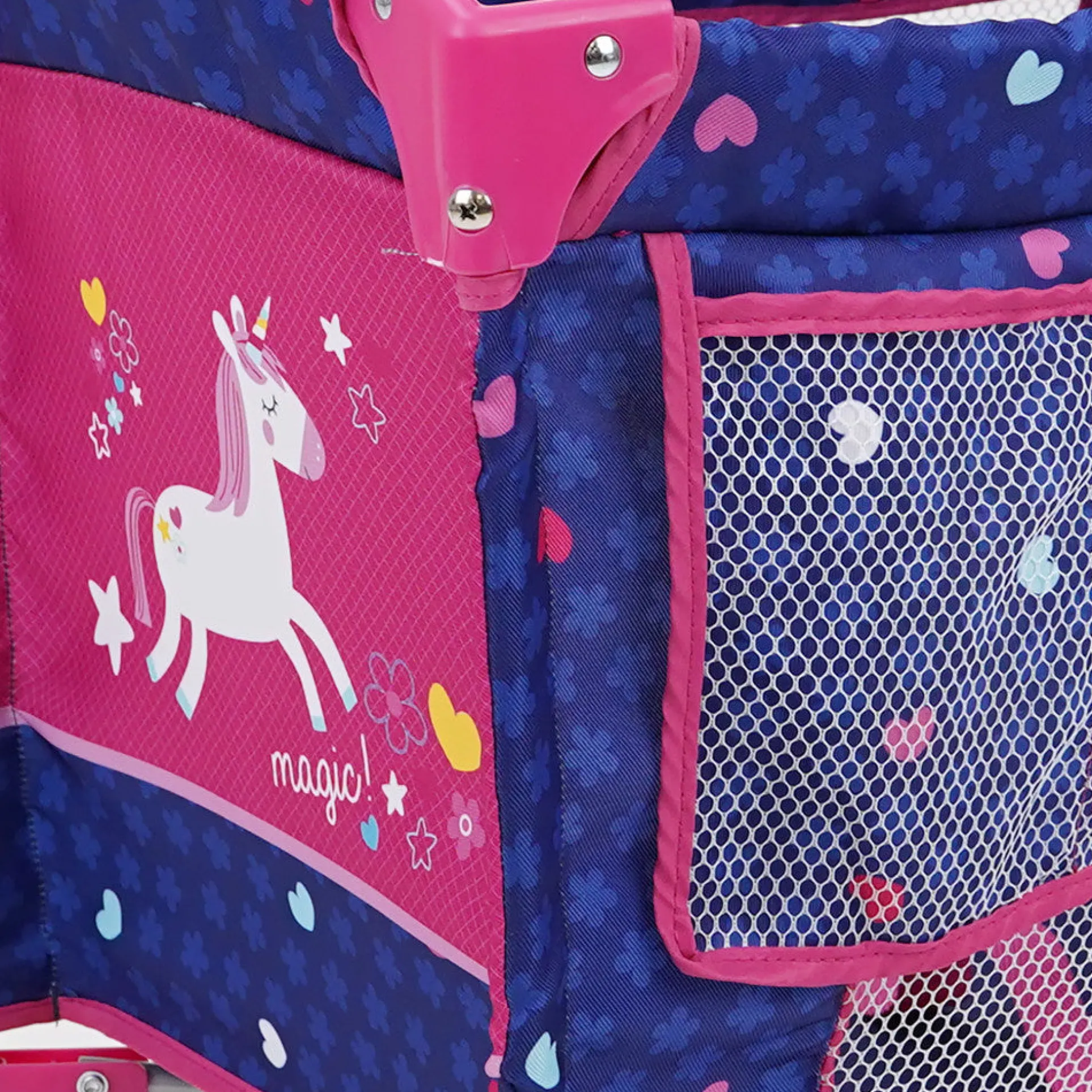 509 Crew Unicorn Doll Play Yard with Adjustable Canopy