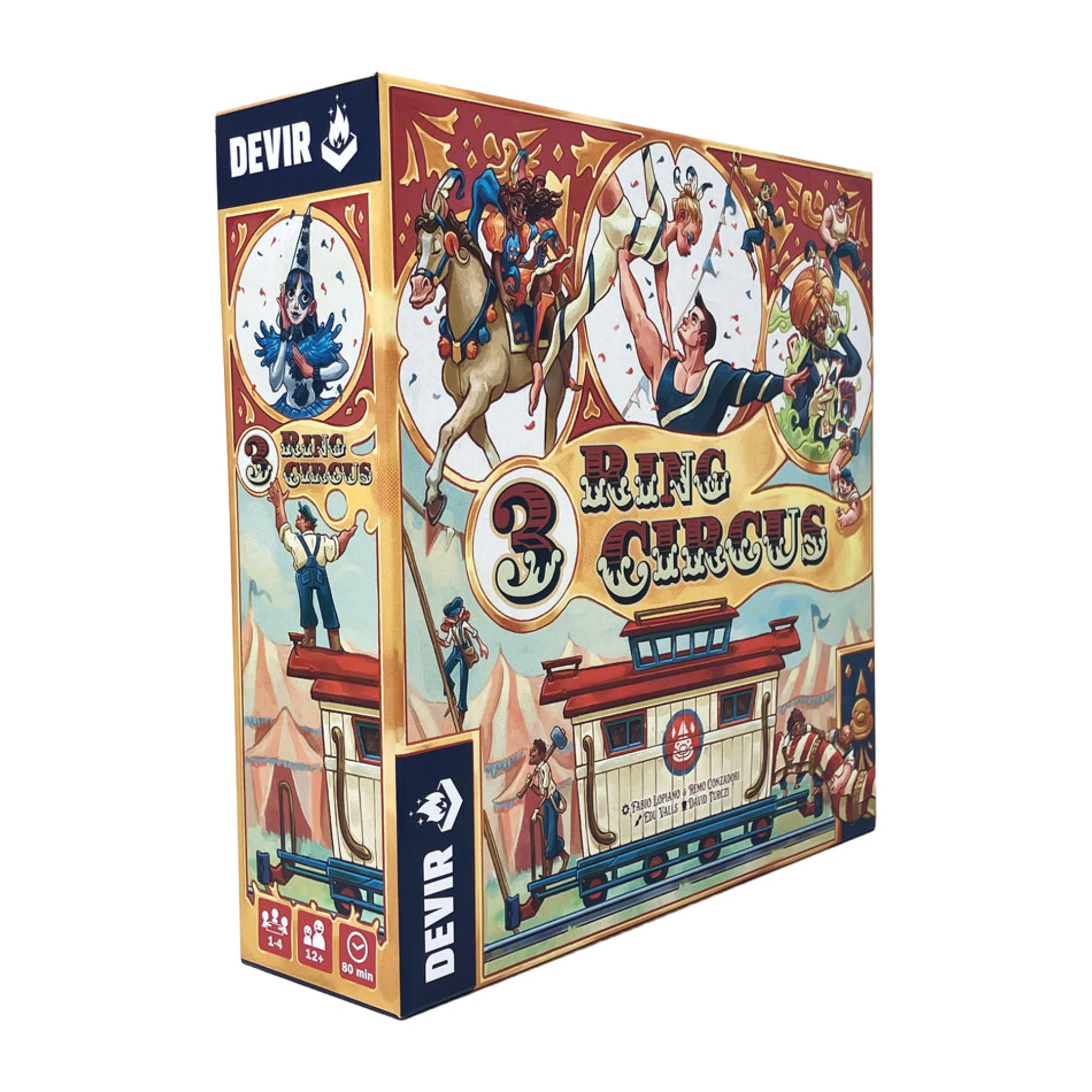 3 Ring Circus Strategy Board Game by Devir