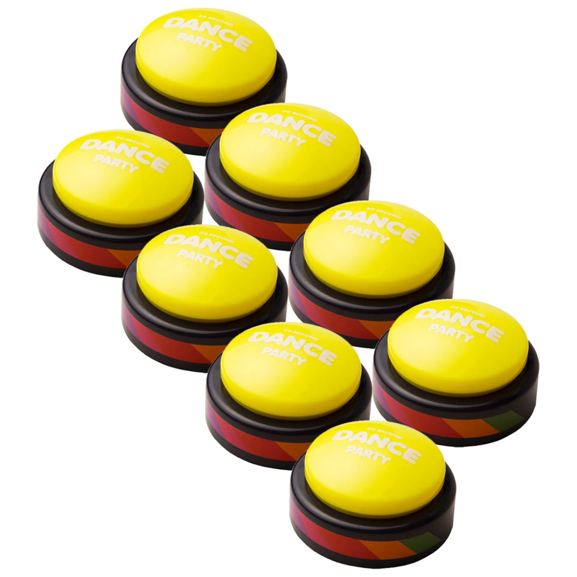 30 Second Dance Party Button, Volume 1: 8-Pack Fiesta Starter