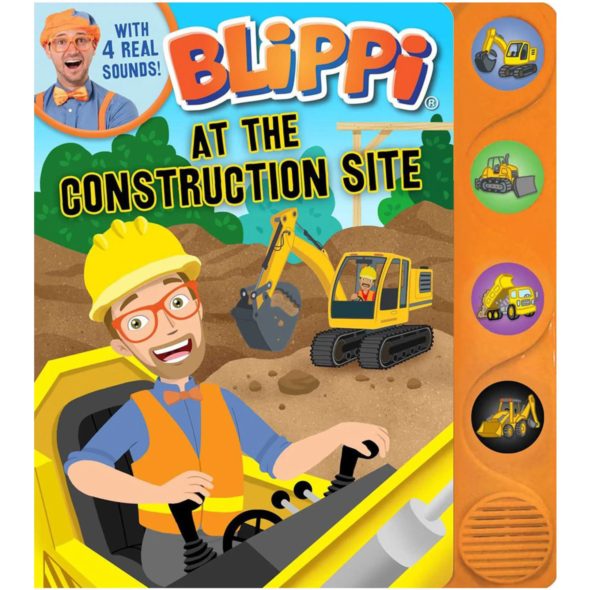 Blippi Excavator Adventure at the Construction Site Board Book