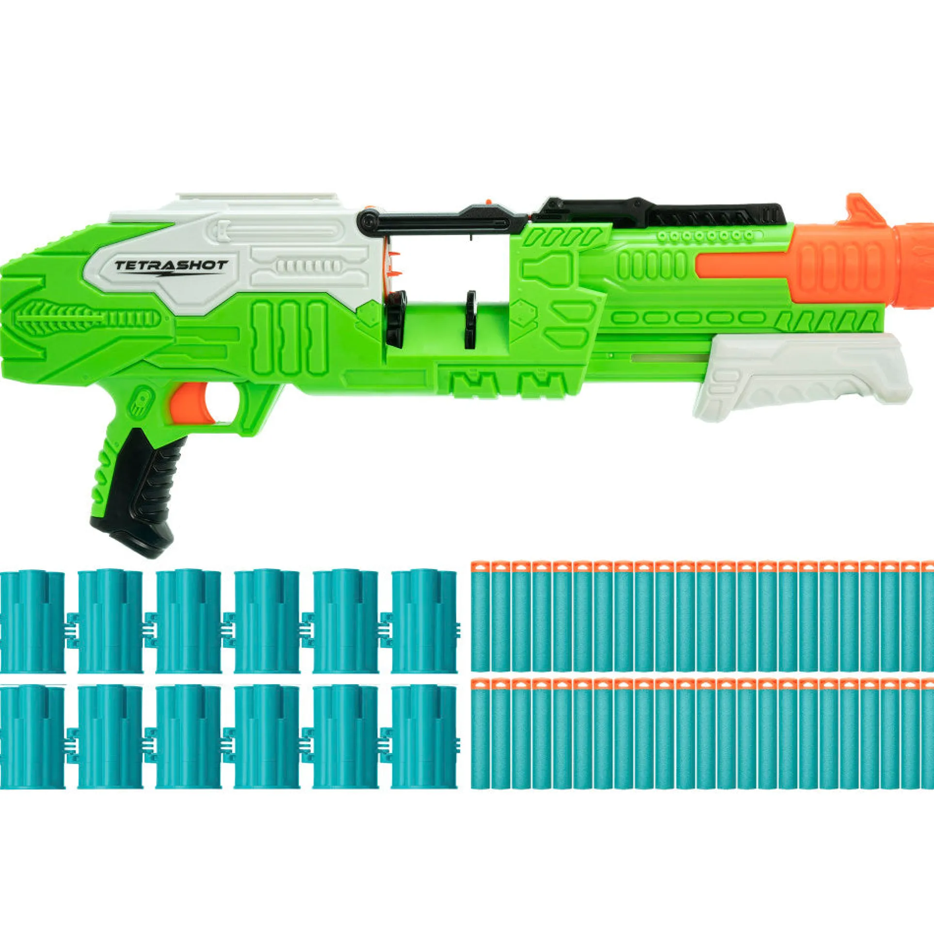 Air Warriors Tetrashot Dart Blaster - High-Capacity Belt, Ages 6+