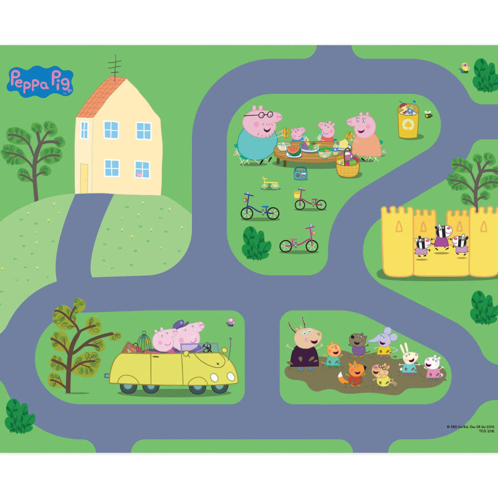 Peppa Pig Imaginmat Deluxe: Interactive Floor Playmat & Toy Car