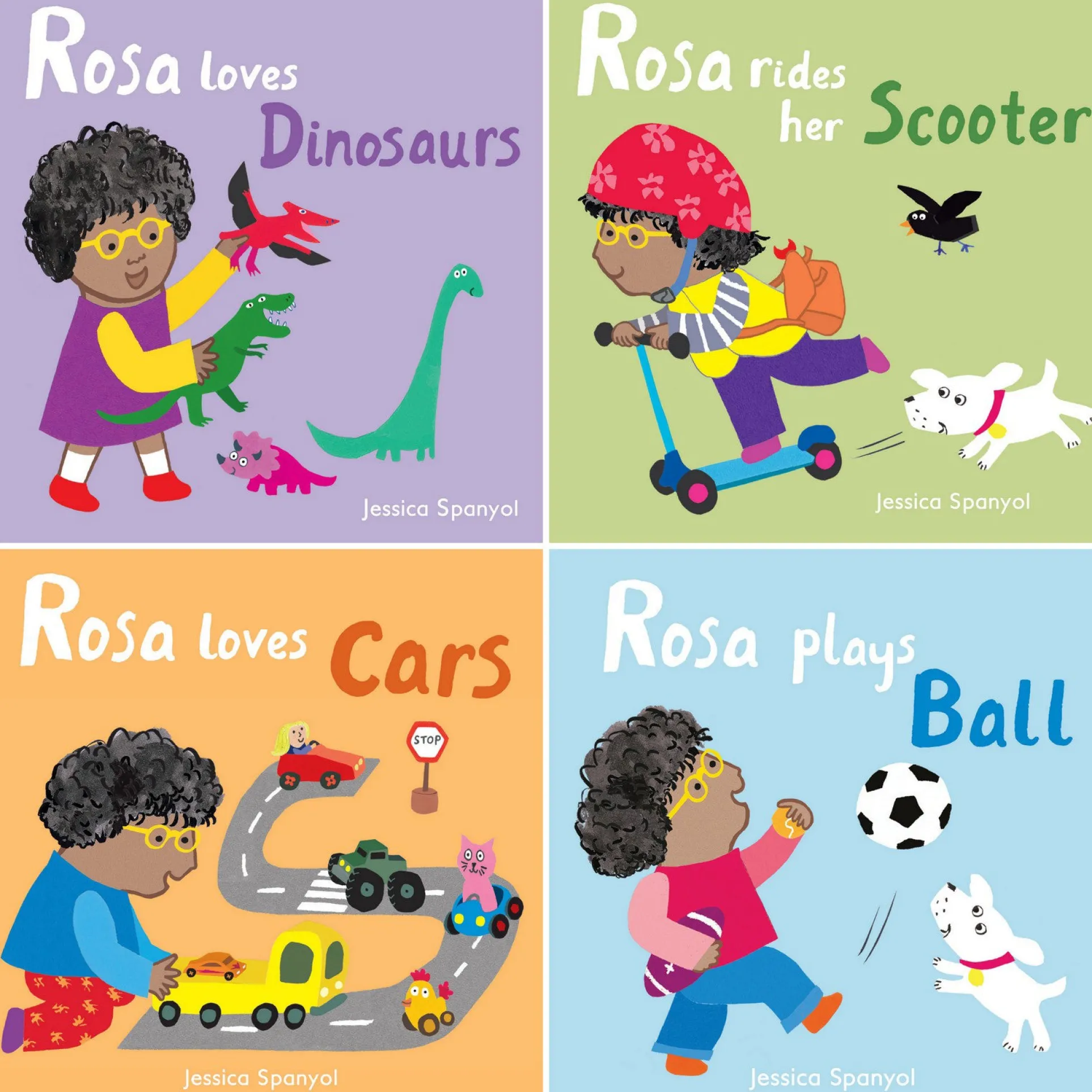 All About Rosa Bilingual Board Book Set, 4 Pieces